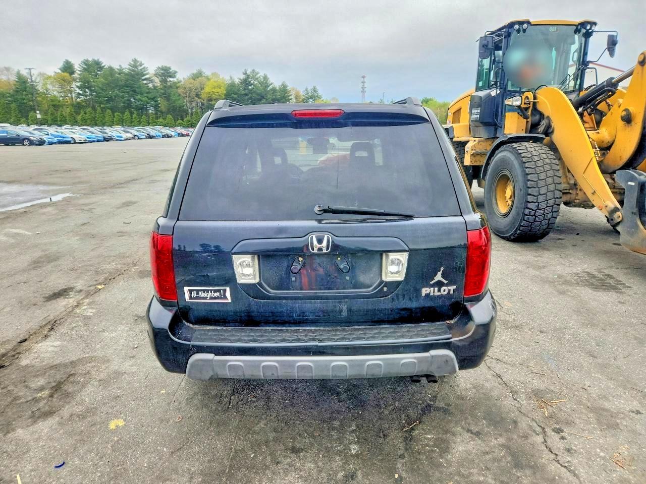 2005 Honda Pilot Exl Black vin: 2HKYF18565H518471