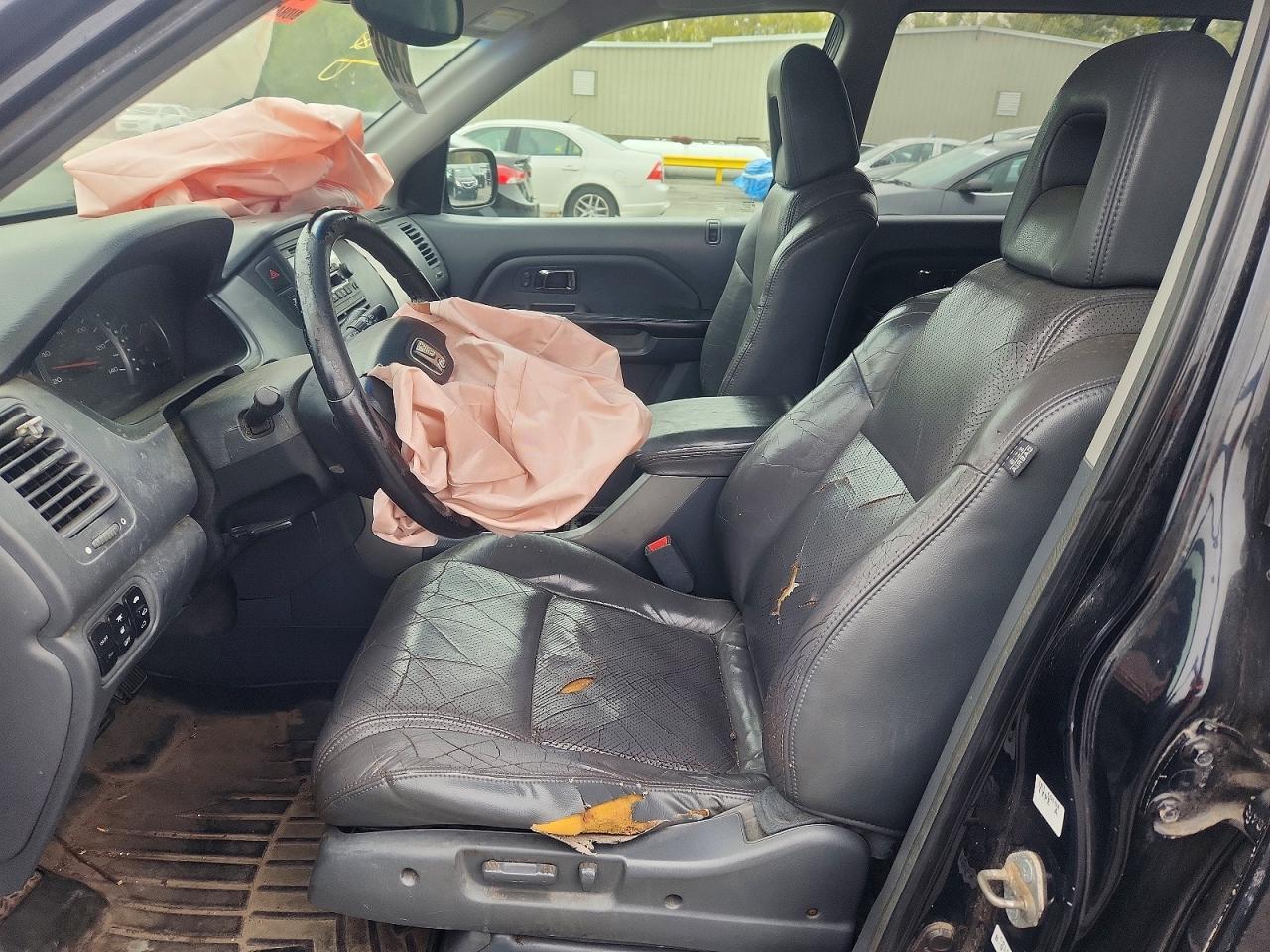 2005 Honda Pilot Exl Black vin: 2HKYF18565H518471