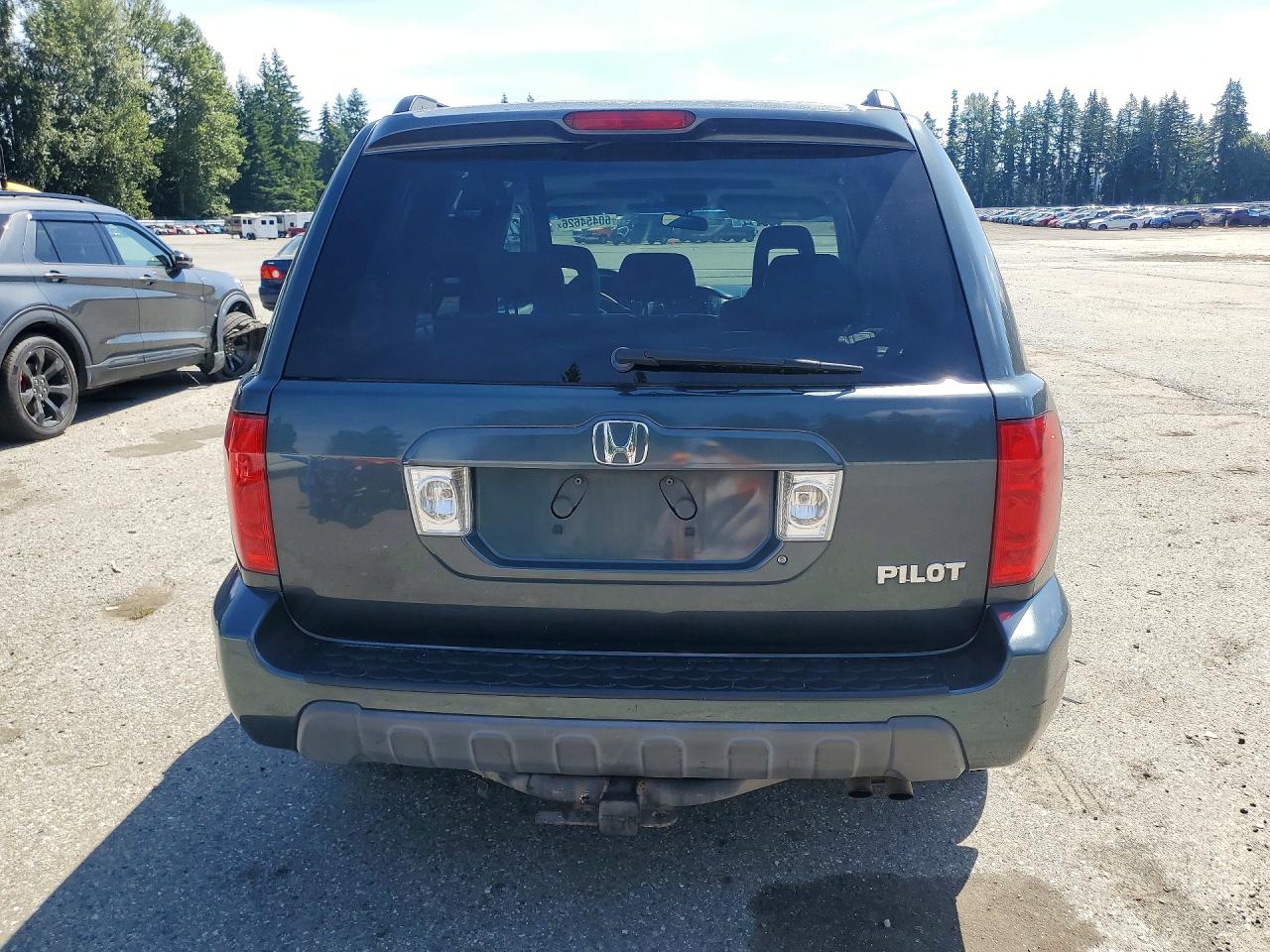 2005 Honda Pilot Exl Gray vin: 2HKYF18565H549638