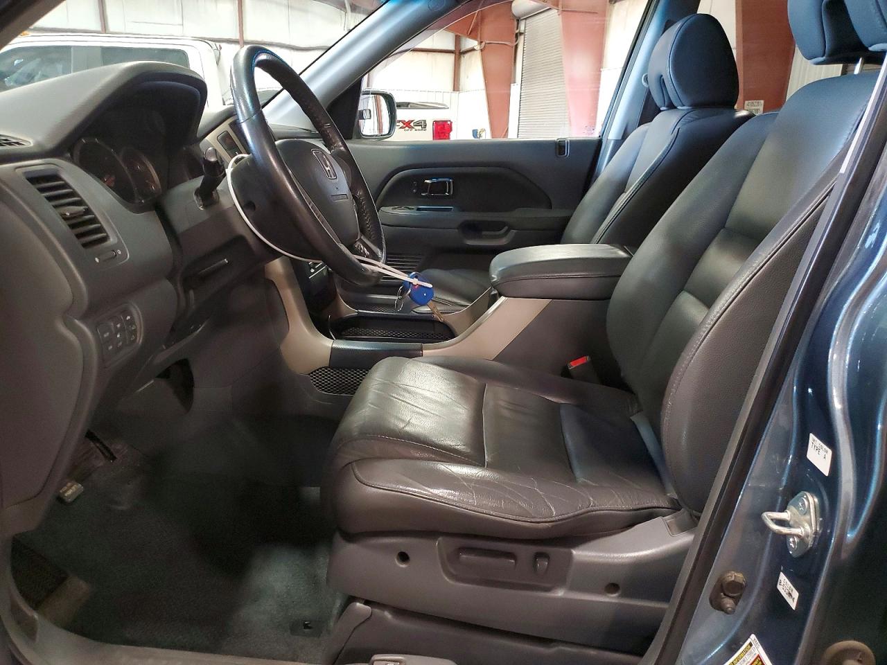 2006 Honda Pilot Ex Blue vin: 2HKYF18566H519427