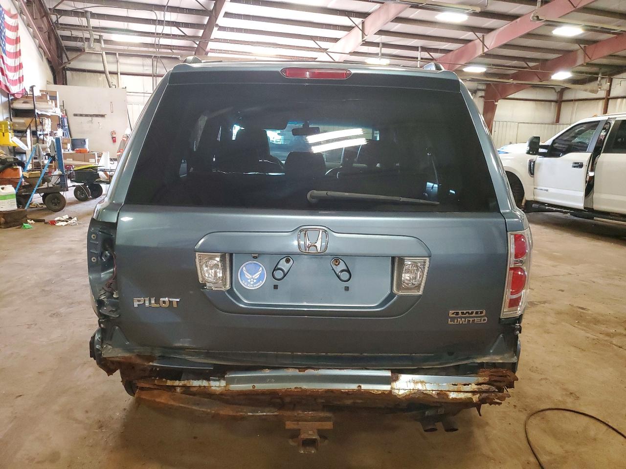 2006 Honda Pilot Ex Blue vin: 2HKYF18566H519427
