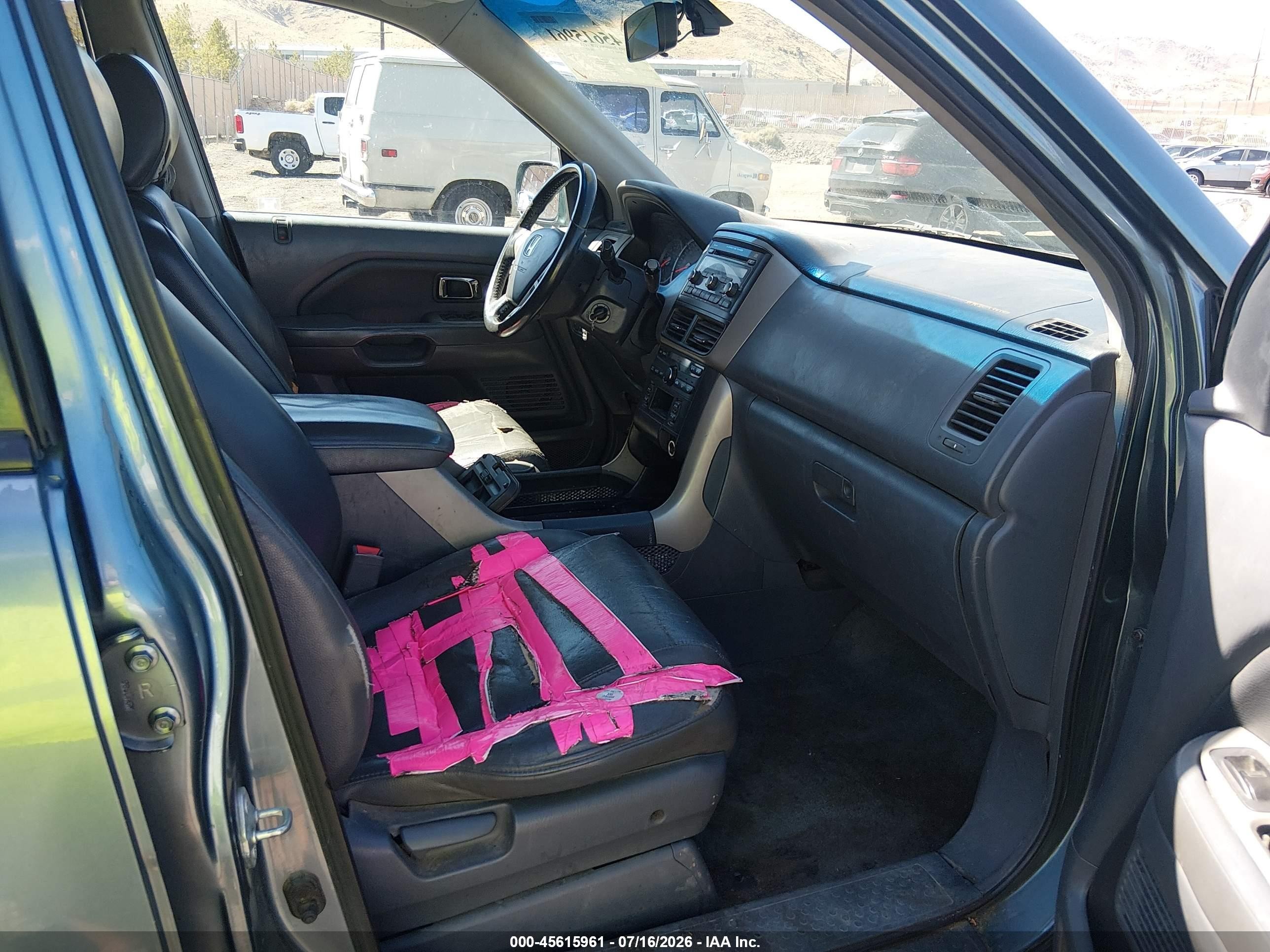2006 Honda Pilot Ex-l Синий vin: 2HKYF18566H543131