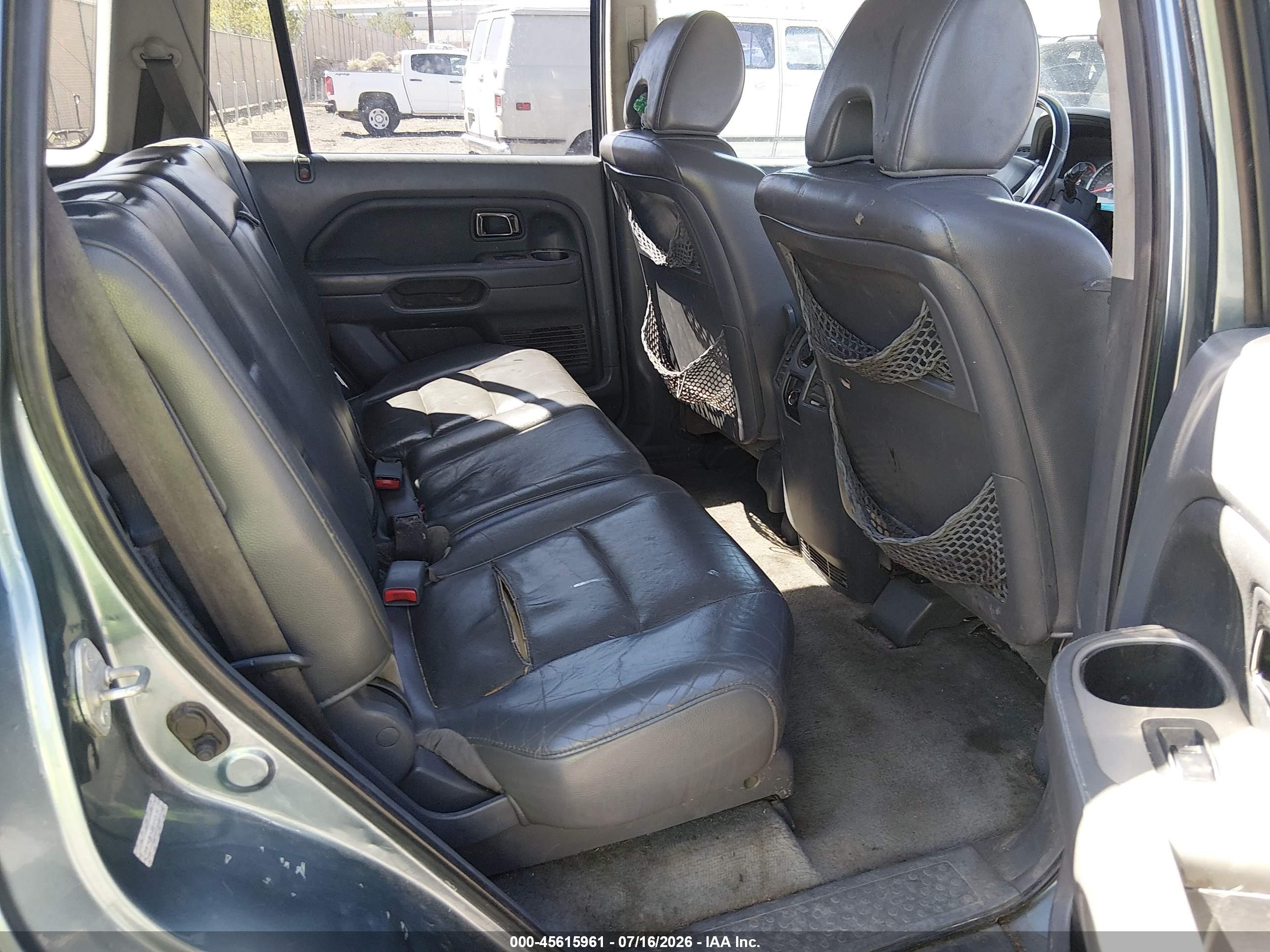 2006 Honda Pilot Ex-l Синий vin: 2HKYF18566H543131