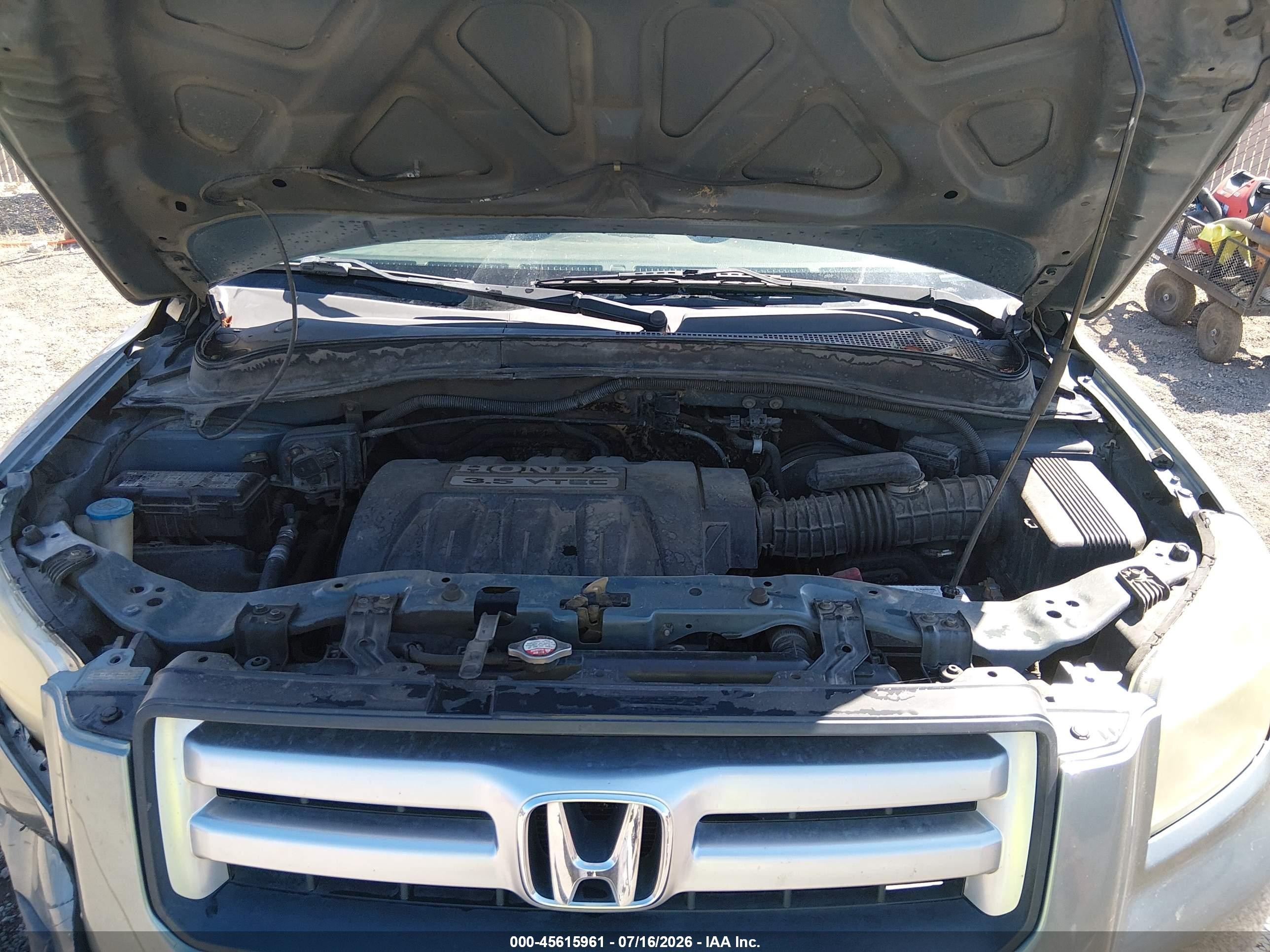2006 Honda Pilot Ex-l Синий vin: 2HKYF18566H543131
