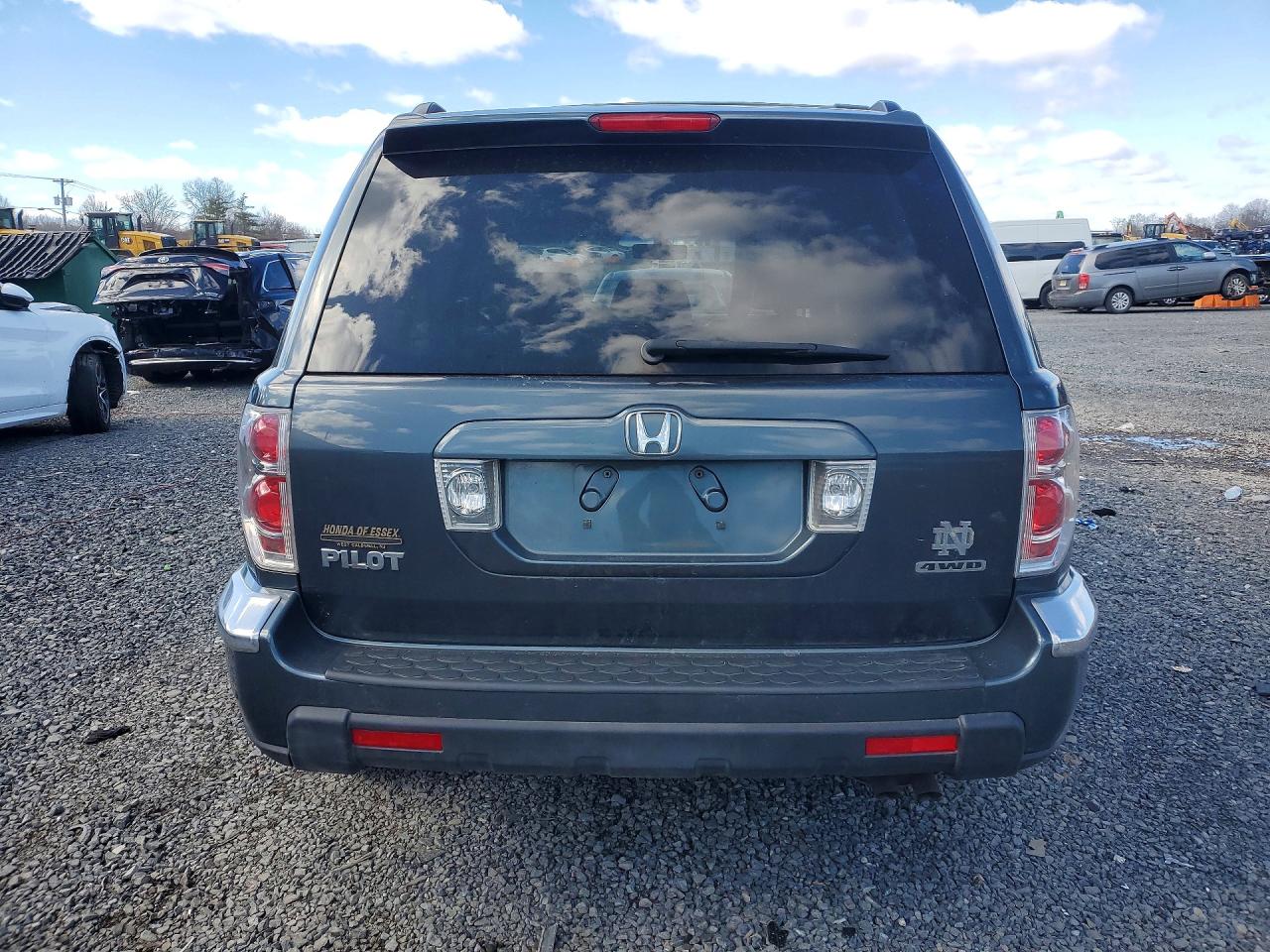 2006 Honda Pilot Ex Gray vin: 2HKYF18566H548538