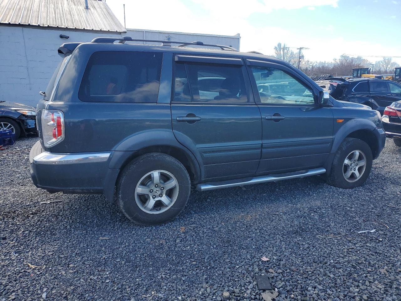 2006 Honda Pilot Ex Gray vin: 2HKYF18566H548538