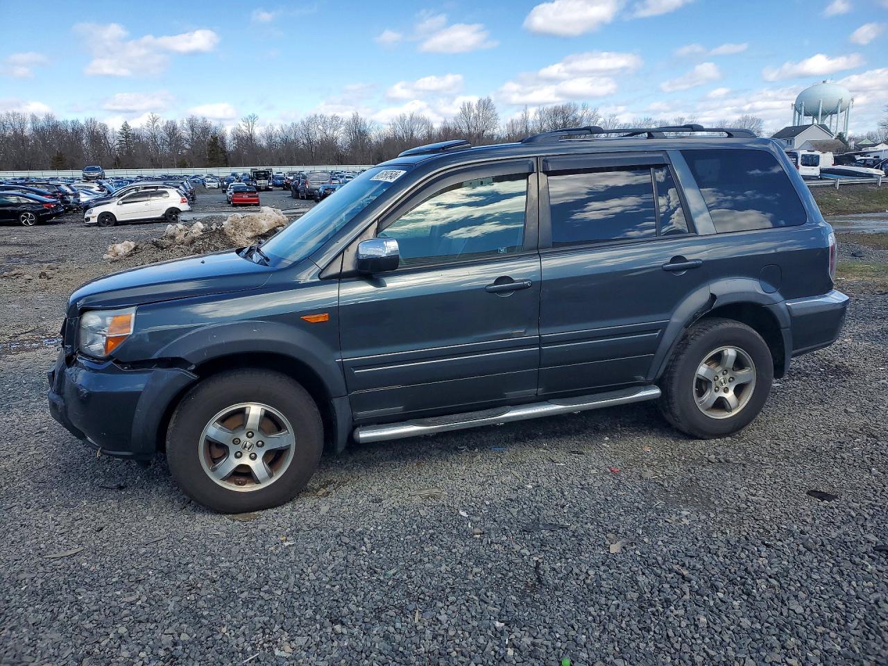 2006 Honda Pilot Ex Gray vin: 2HKYF18566H548538