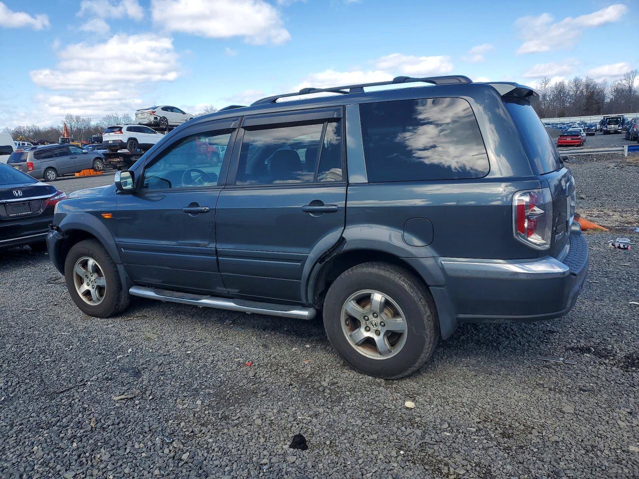 2006 Honda Pilot Ex Gray vin: 2HKYF18566H548538