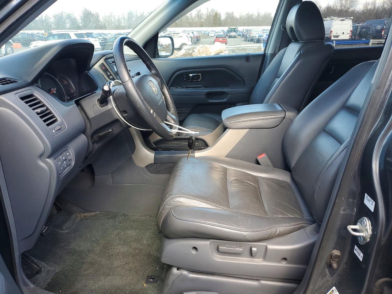2006 Honda Pilot Ex Gray vin: 2HKYF18566H548538