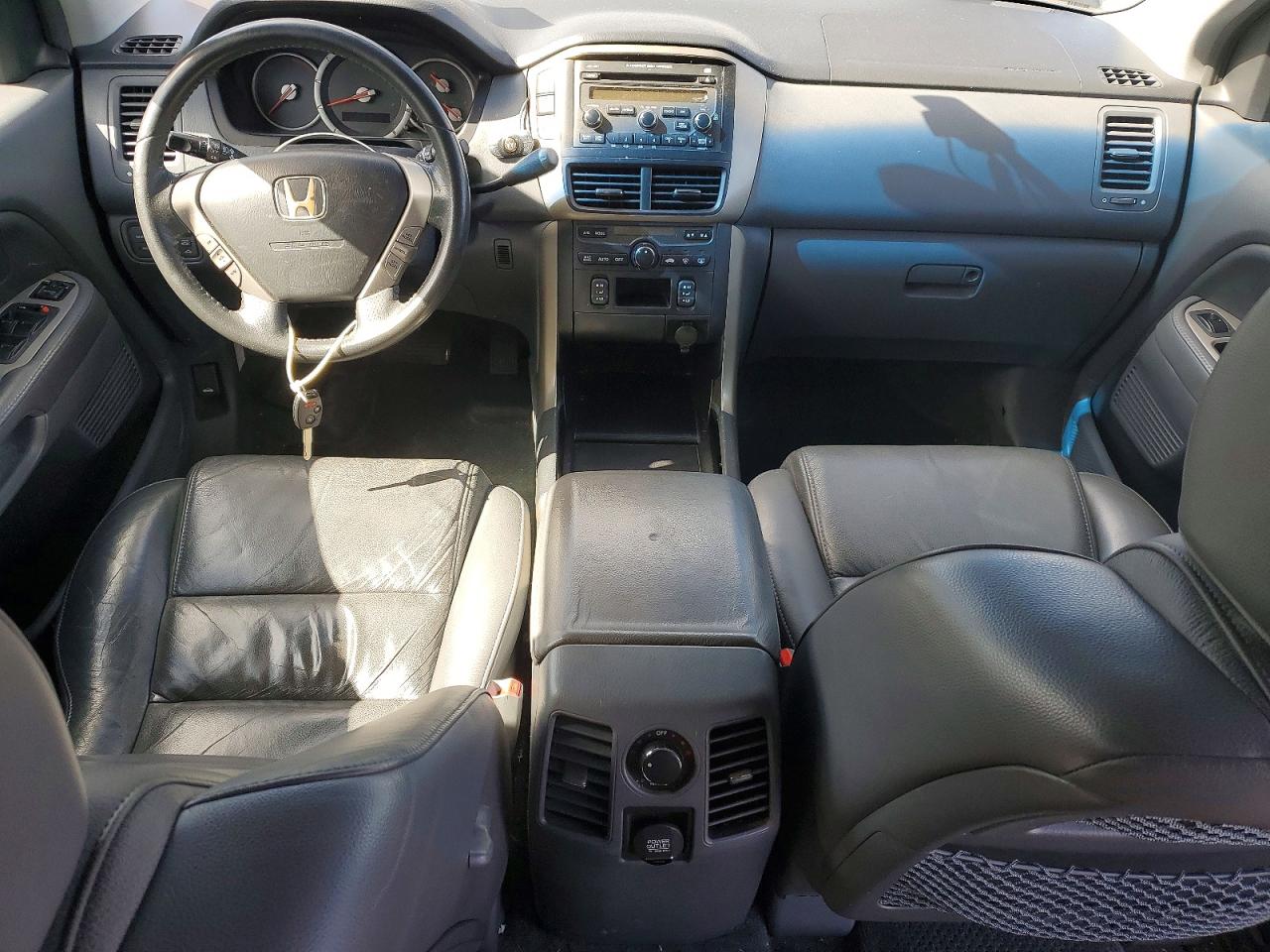 2006 Honda Pilot Ex Gray vin: 2HKYF18566H548538