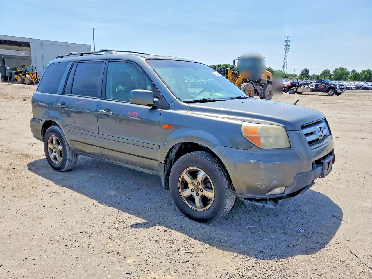 2007 Honda Pilot Exl Gray vin: 2HKYF18567H536231