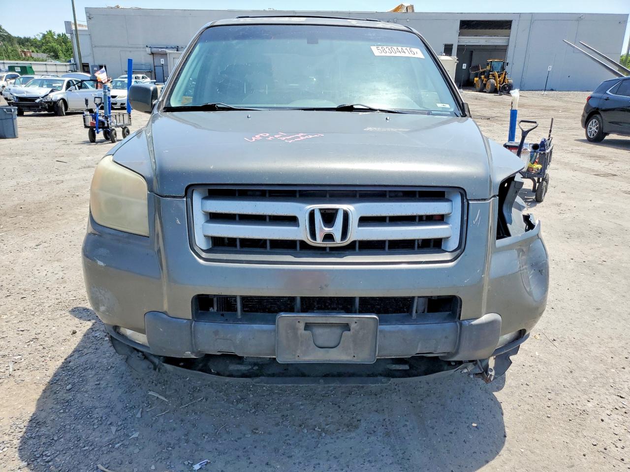 2007 Honda Pilot Exl Gray vin: 2HKYF18567H536231