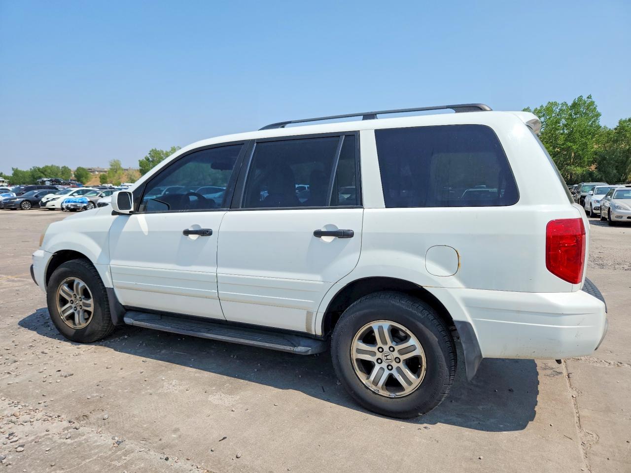 2003 Honda Pilot Exl White vin: 2HKYF18573H528665