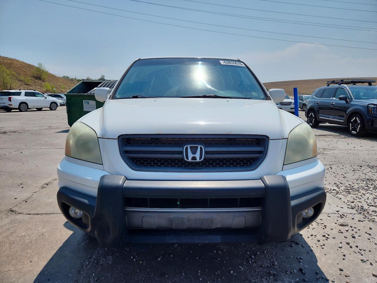 2003 Honda Pilot Exl White vin: 2HKYF18573H528665