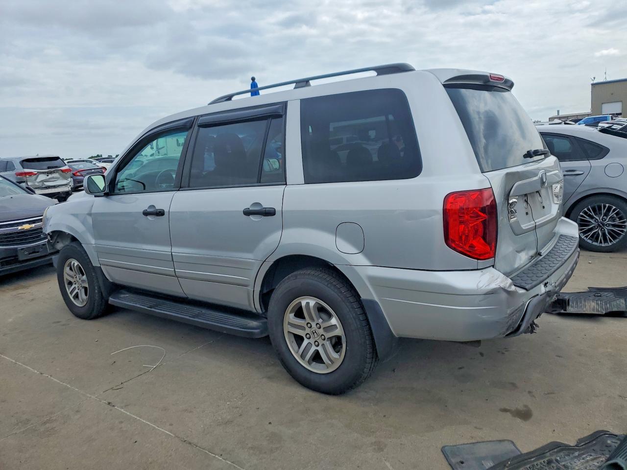 2003 Honda Pilot Exl Gray vin: 2HKYF18573H555218