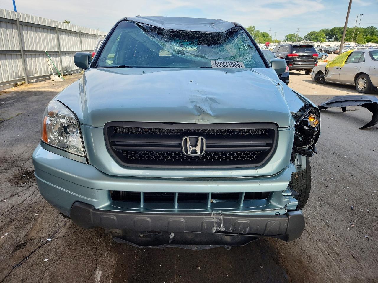 2003 Honda Pilot Exl Синий vin: 2HKYF18573H559821