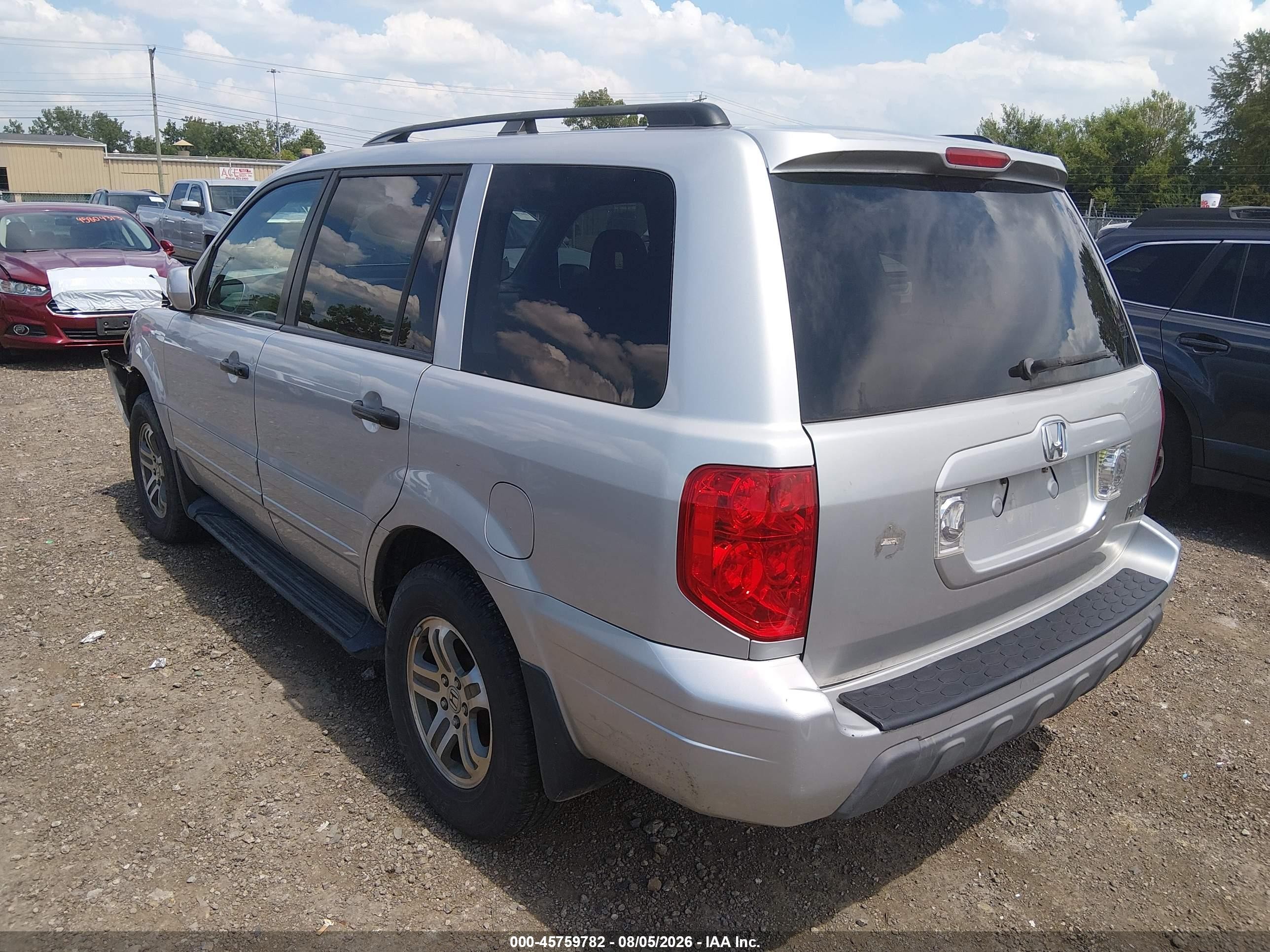 2004 Honda Pilot Ex-l Серебряный vin: 2HKYF18574H529834