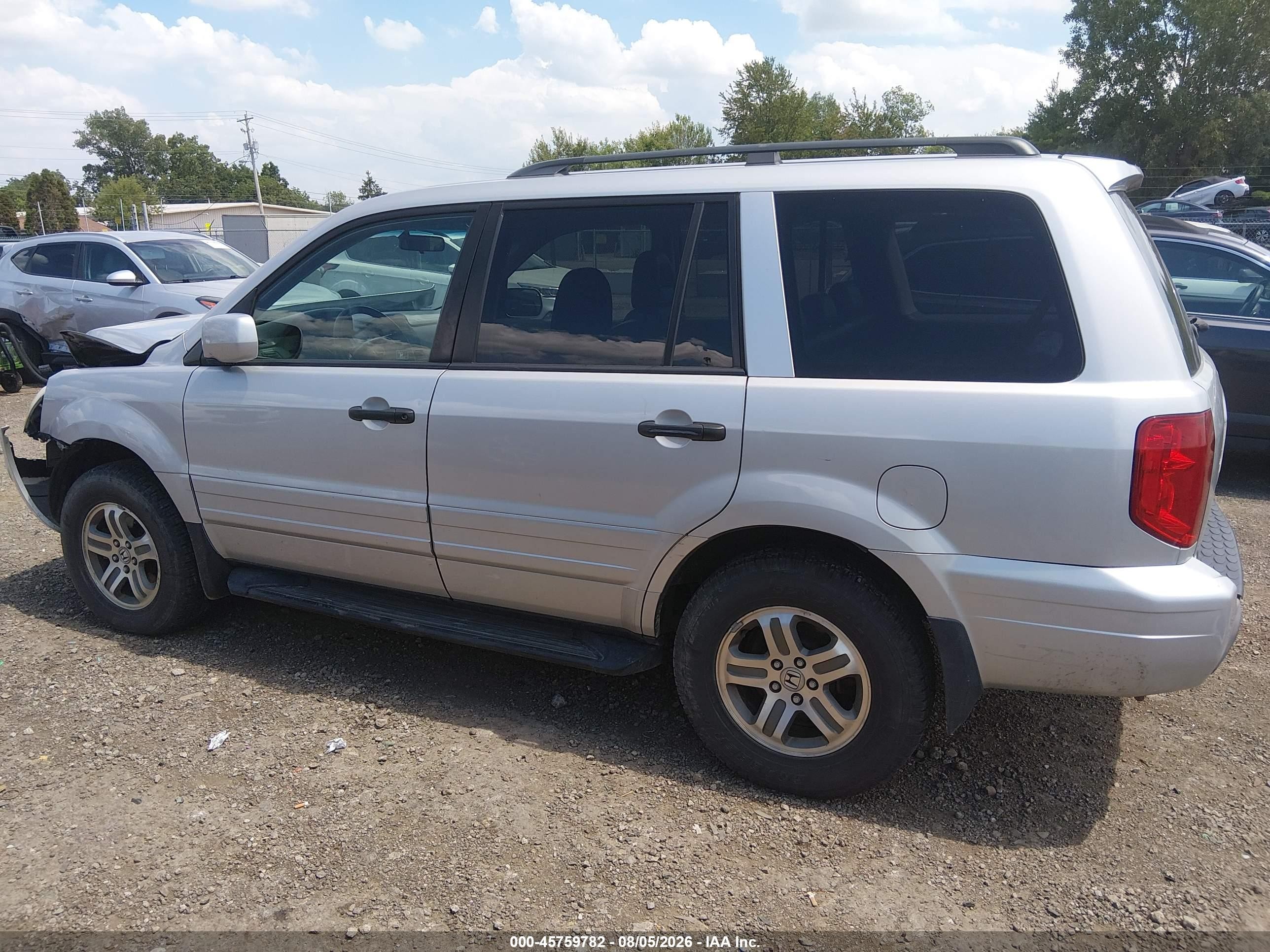 2004 Honda Pilot Ex-l Серебряный vin: 2HKYF18574H529834