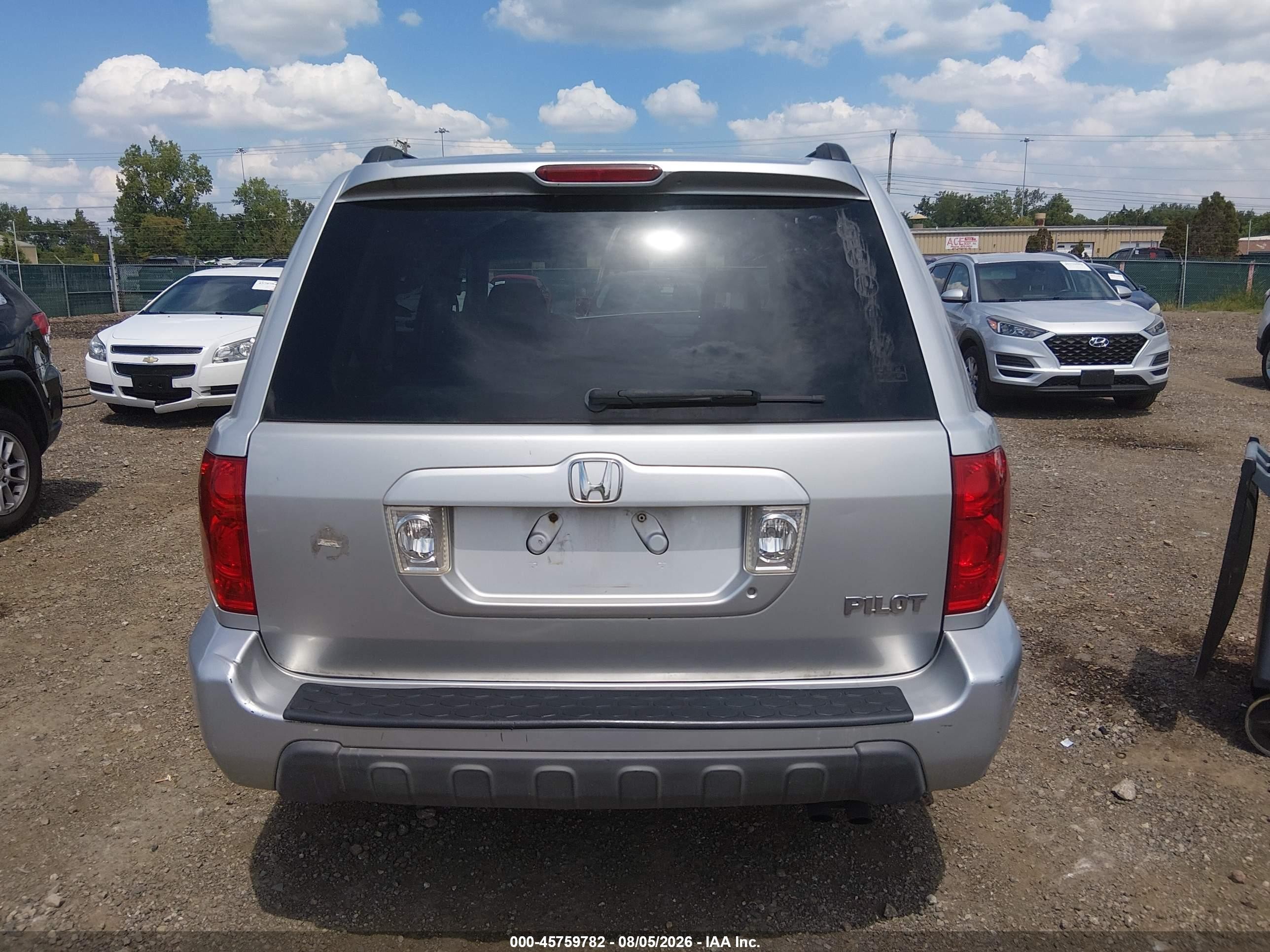 2004 Honda Pilot Ex-l Серебряный vin: 2HKYF18574H529834