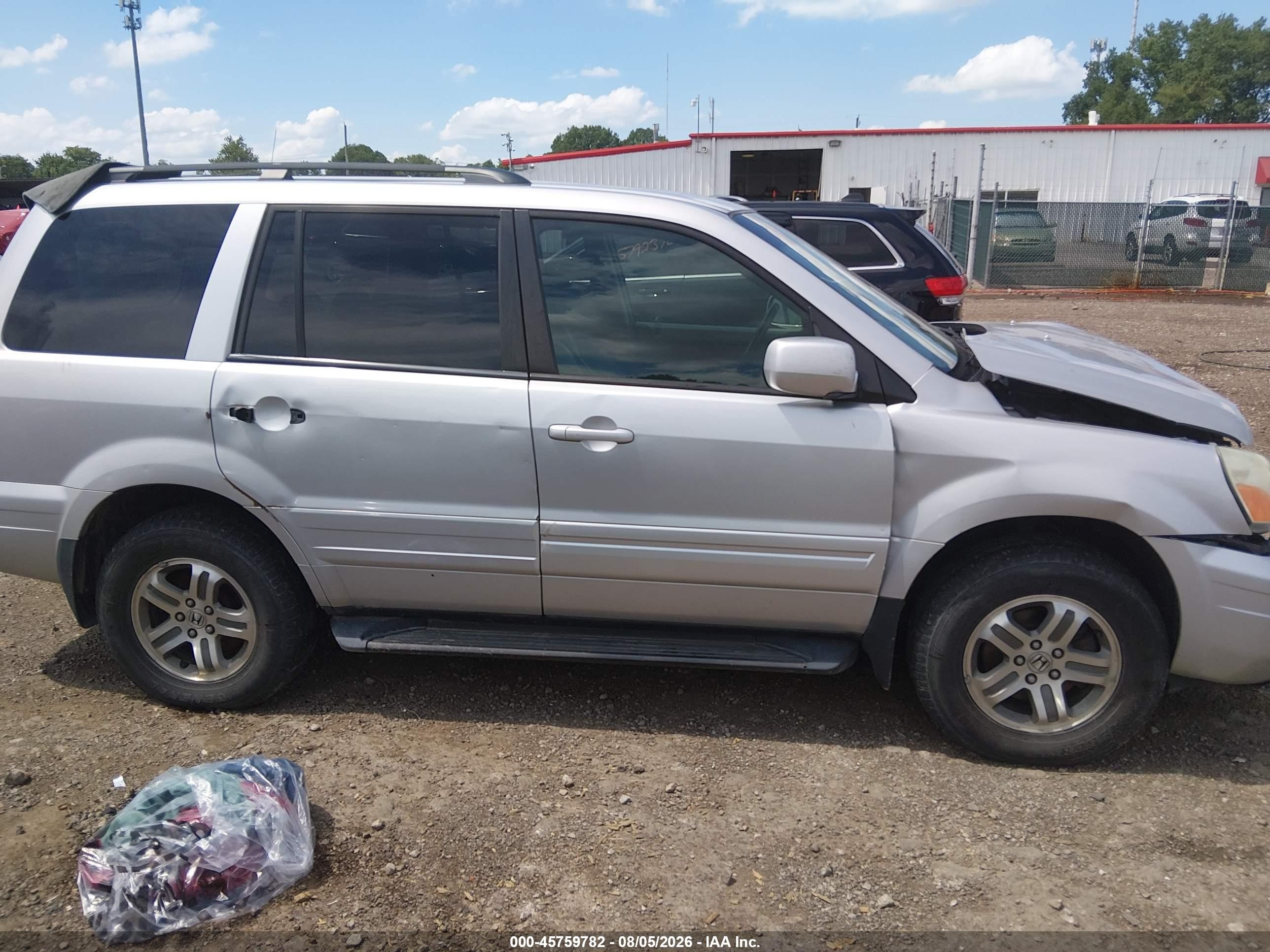 2004 Honda Pilot Ex-l Серебряный vin: 2HKYF18574H529834