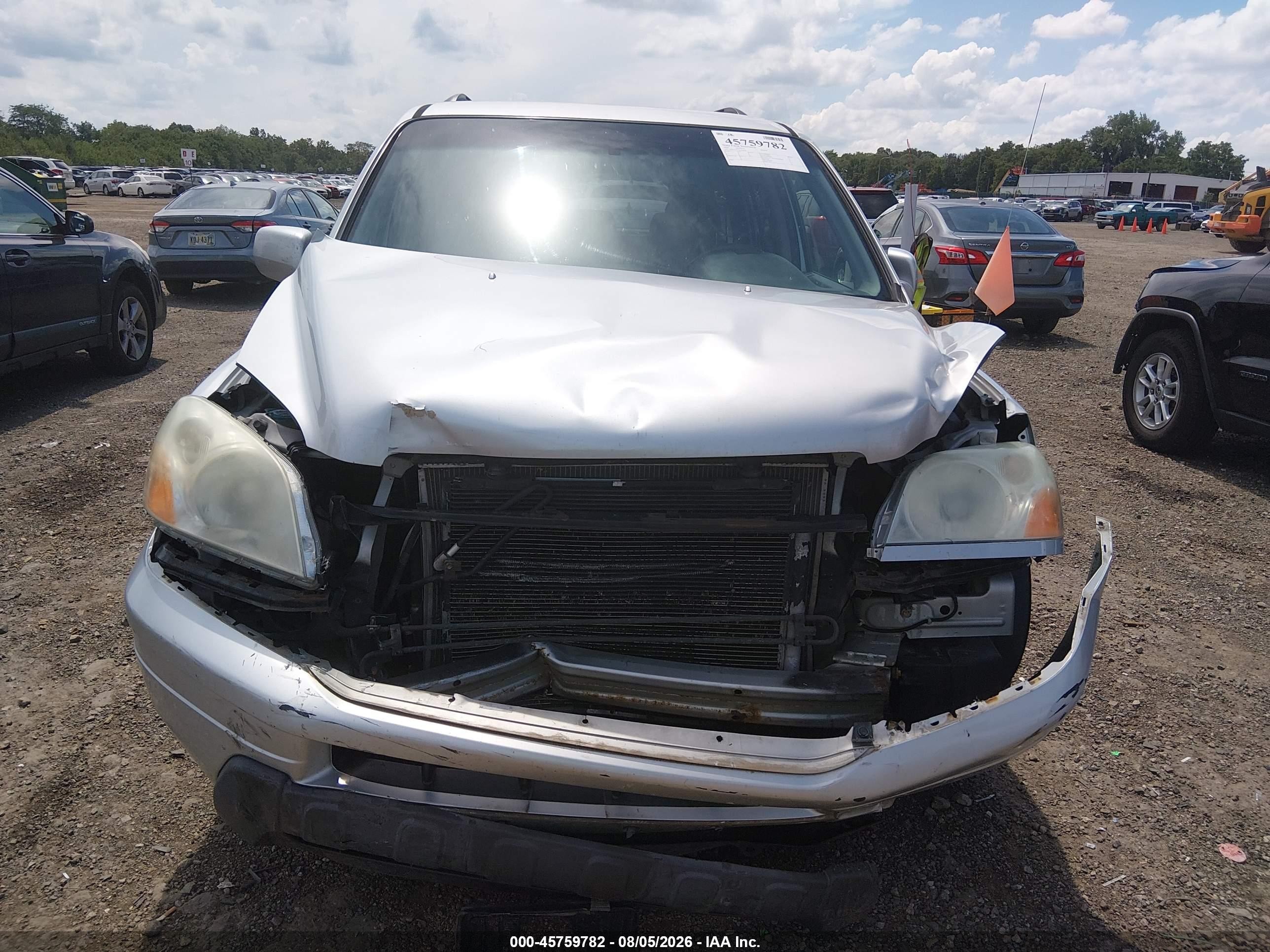 2004 Honda Pilot Ex-l Серебряный vin: 2HKYF18574H529834