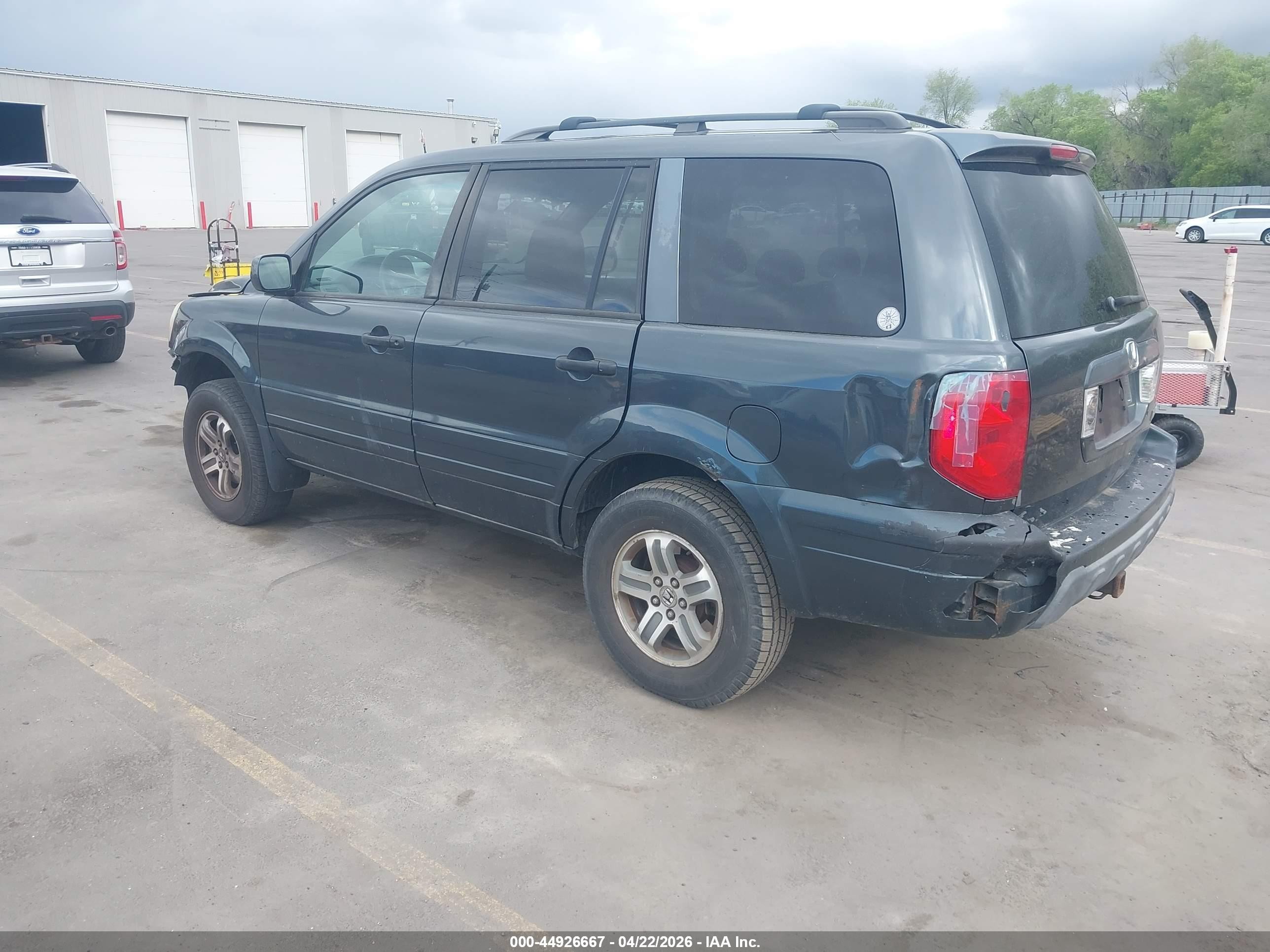 2004 Honda Pilot Ex-l Синий vin: 2HKYF18574H561828