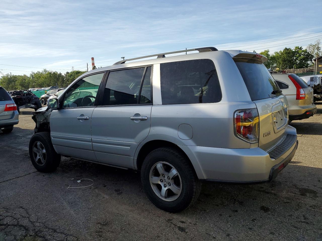 2006 Honda Pilot Ex Silver vin: 2HKYF18576H500689
