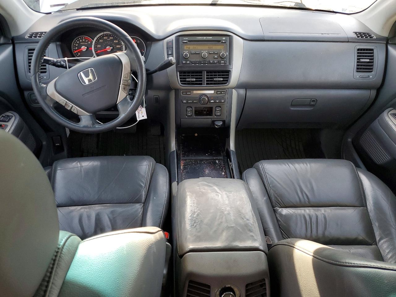 2006 Honda Pilot Ex Silver vin: 2HKYF18576H500689
