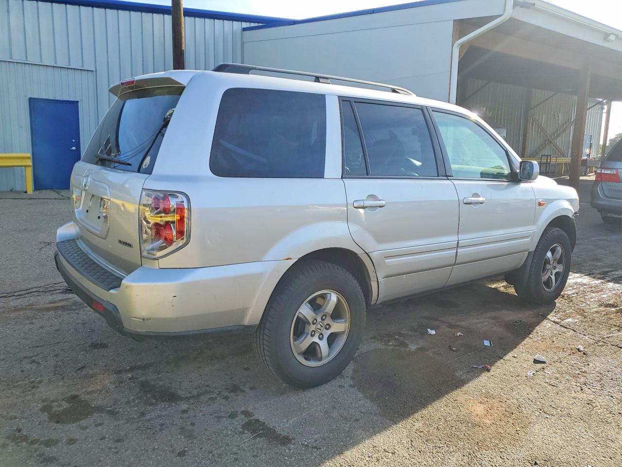 2006 Honda Pilot Ex Silver vin: 2HKYF18576H500689