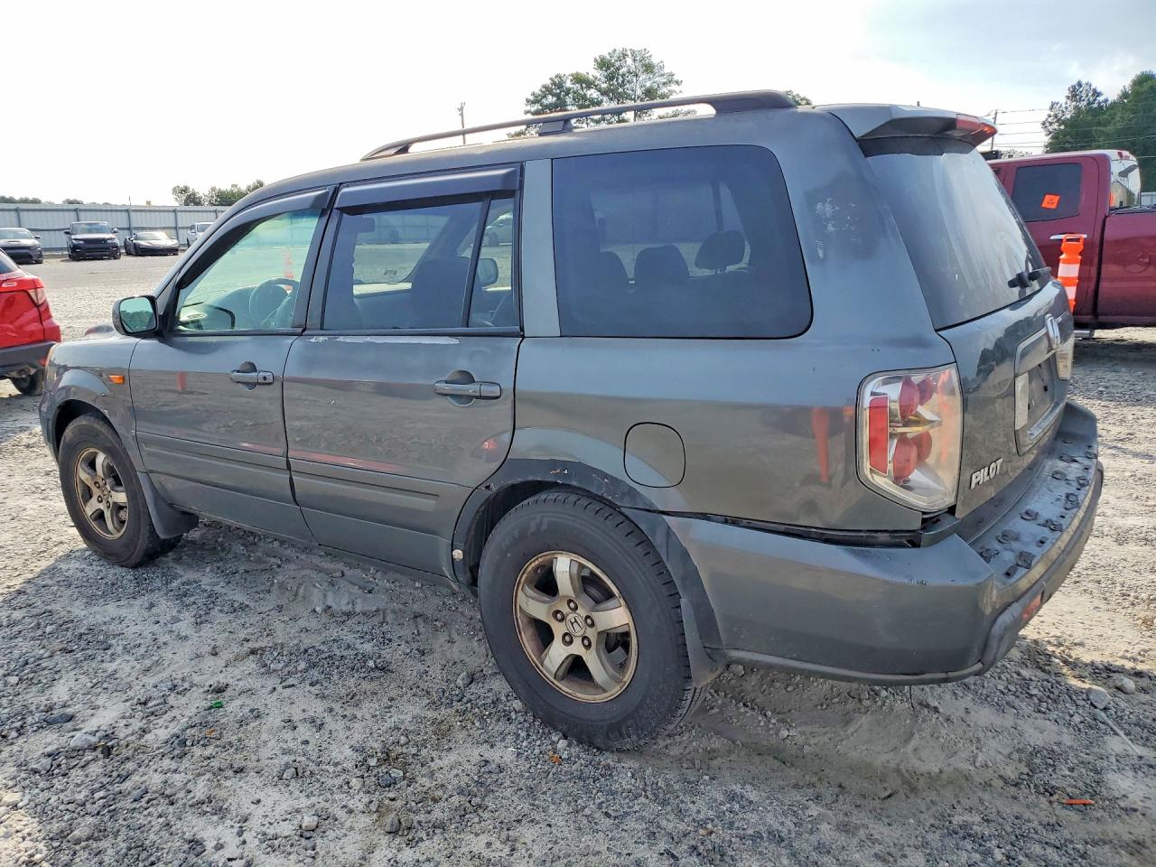 2007 Honda Pilot Exl Gray vin: 2HKYF18577H507739