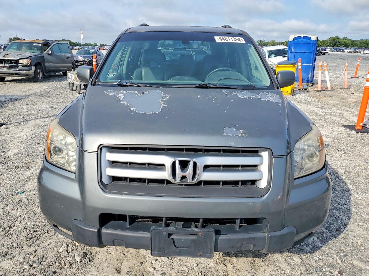 2007 Honda Pilot Exl Gray vin: 2HKYF18577H507739
