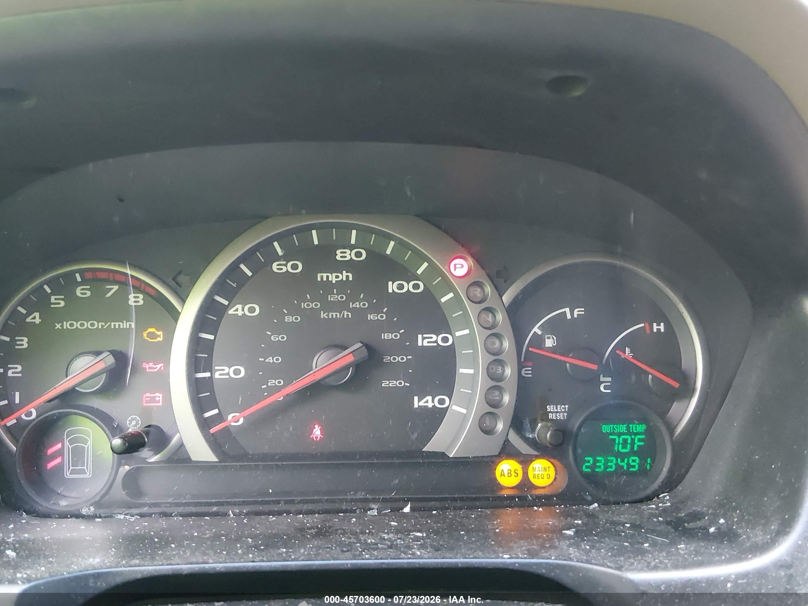 2003 Honda Pilot Ex-l Gold vin: 2HKYF18583H553459