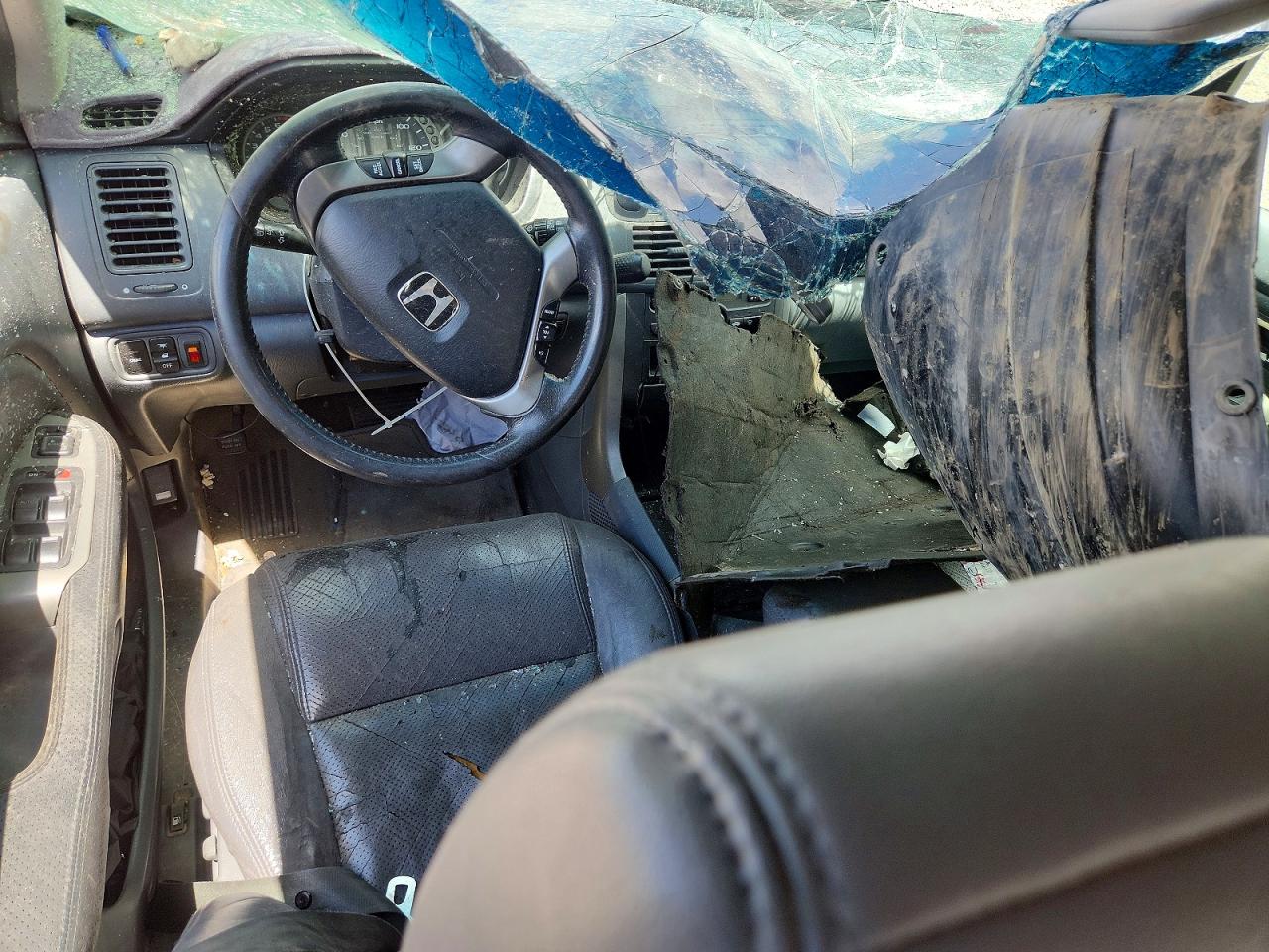 2003 Honda Pilot Exl Red vin: 2HKYF18583H563487