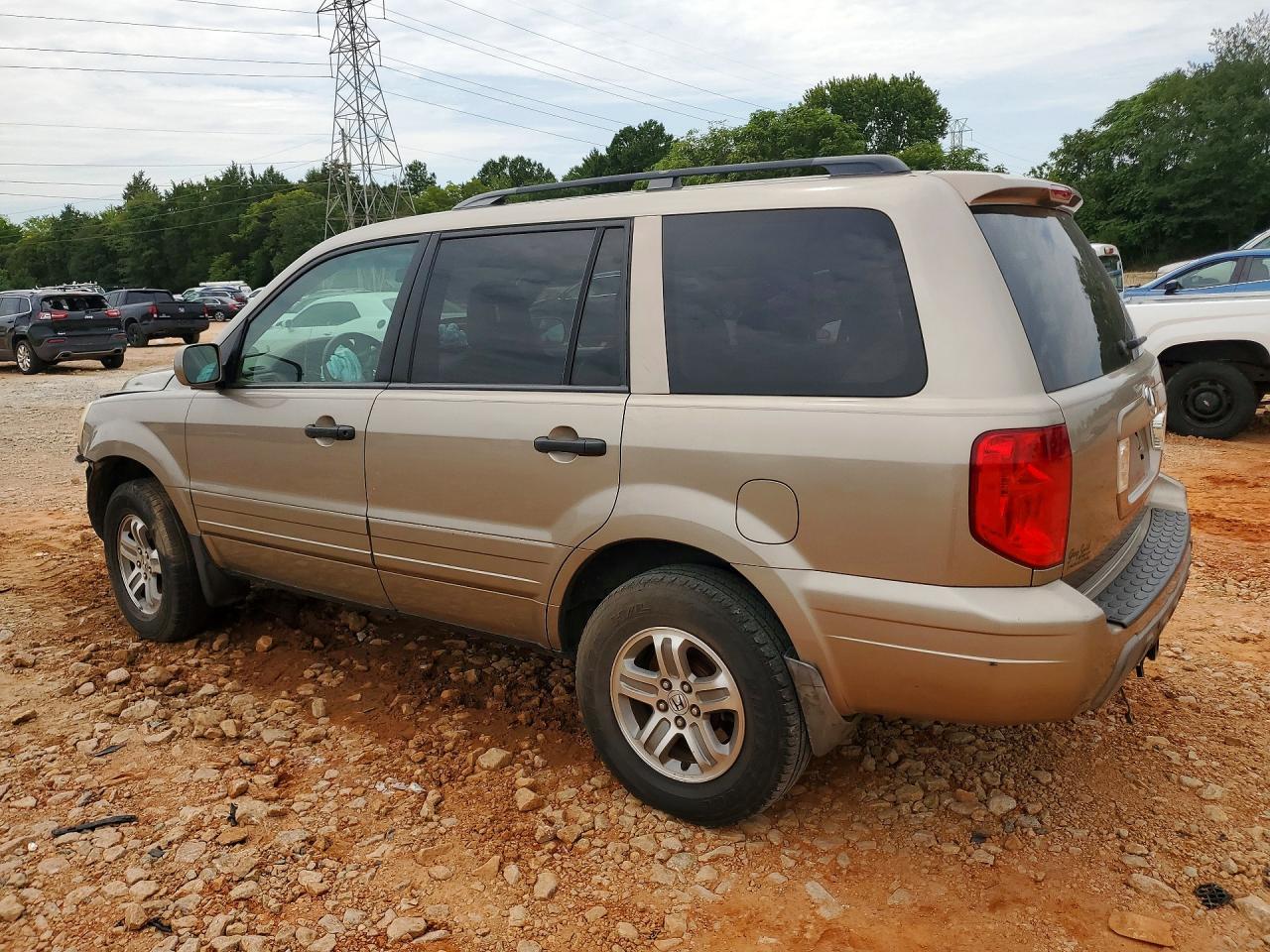 2003 Honda Pilot Exl Желто-коричневый vin: 2HKYF18583H588096
