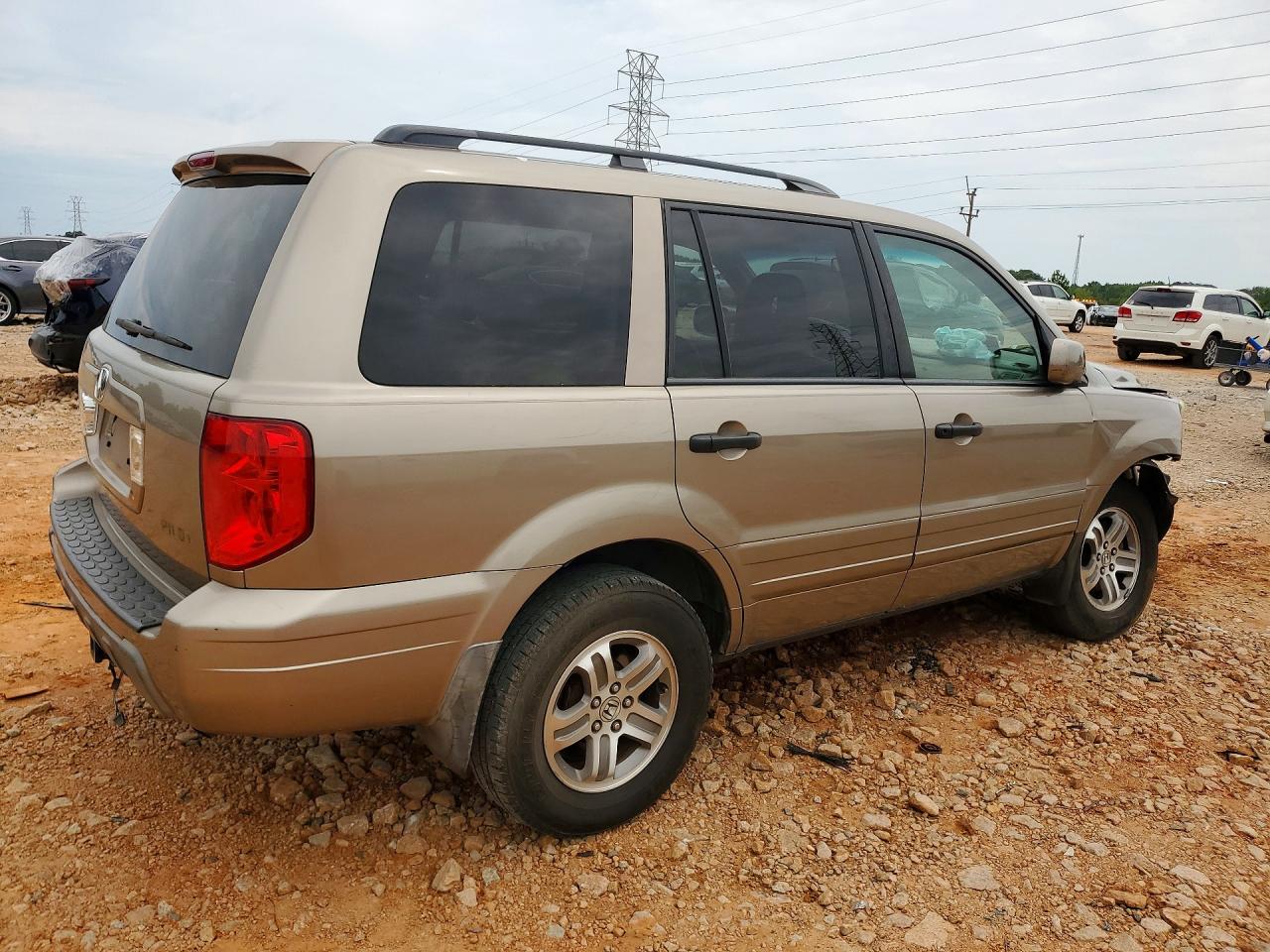 2003 Honda Pilot Exl Желто-коричневый vin: 2HKYF18583H588096