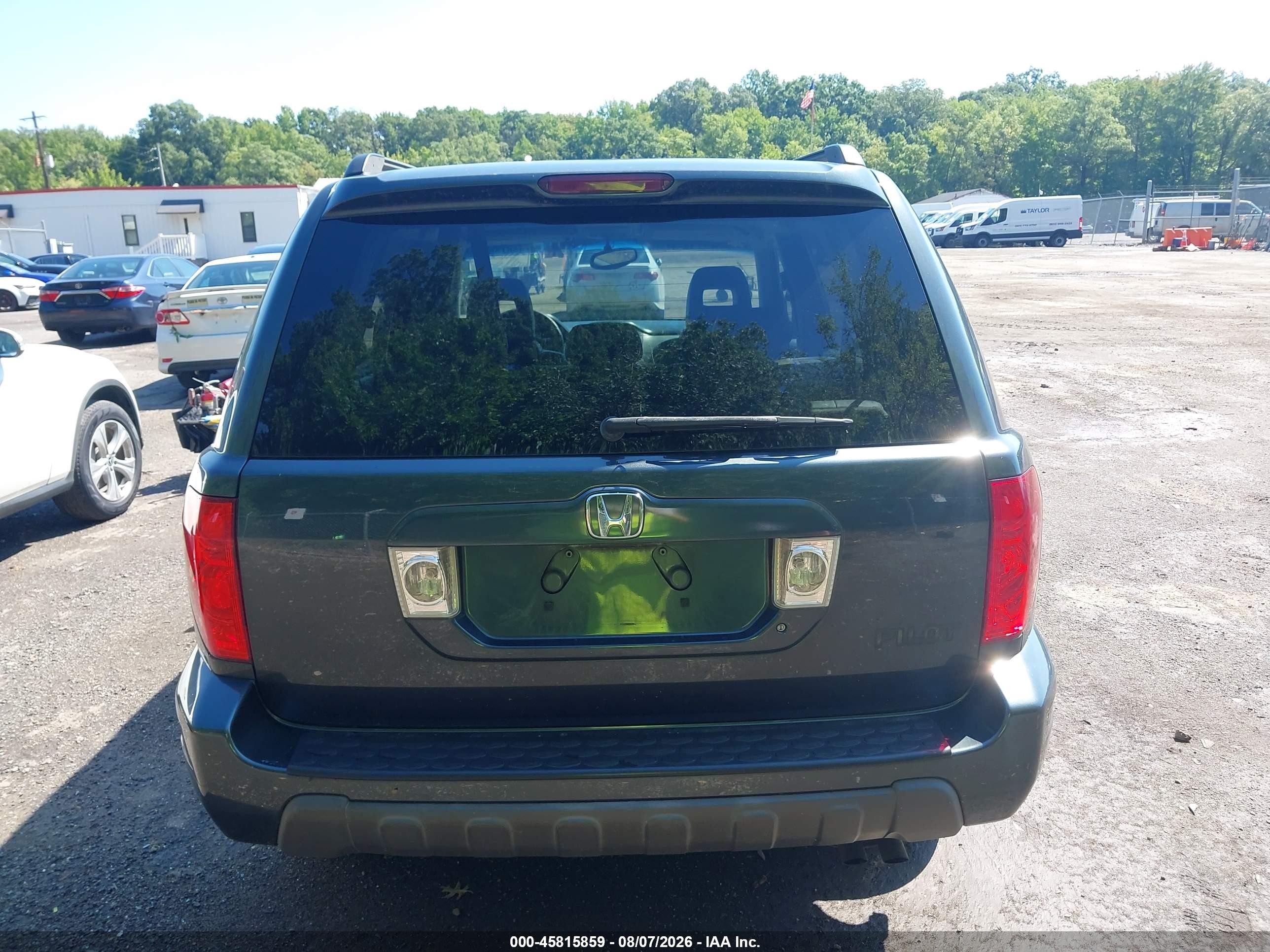 2003 Honda Pilot Ex-l Gray vin: 2HKYF18583H601459