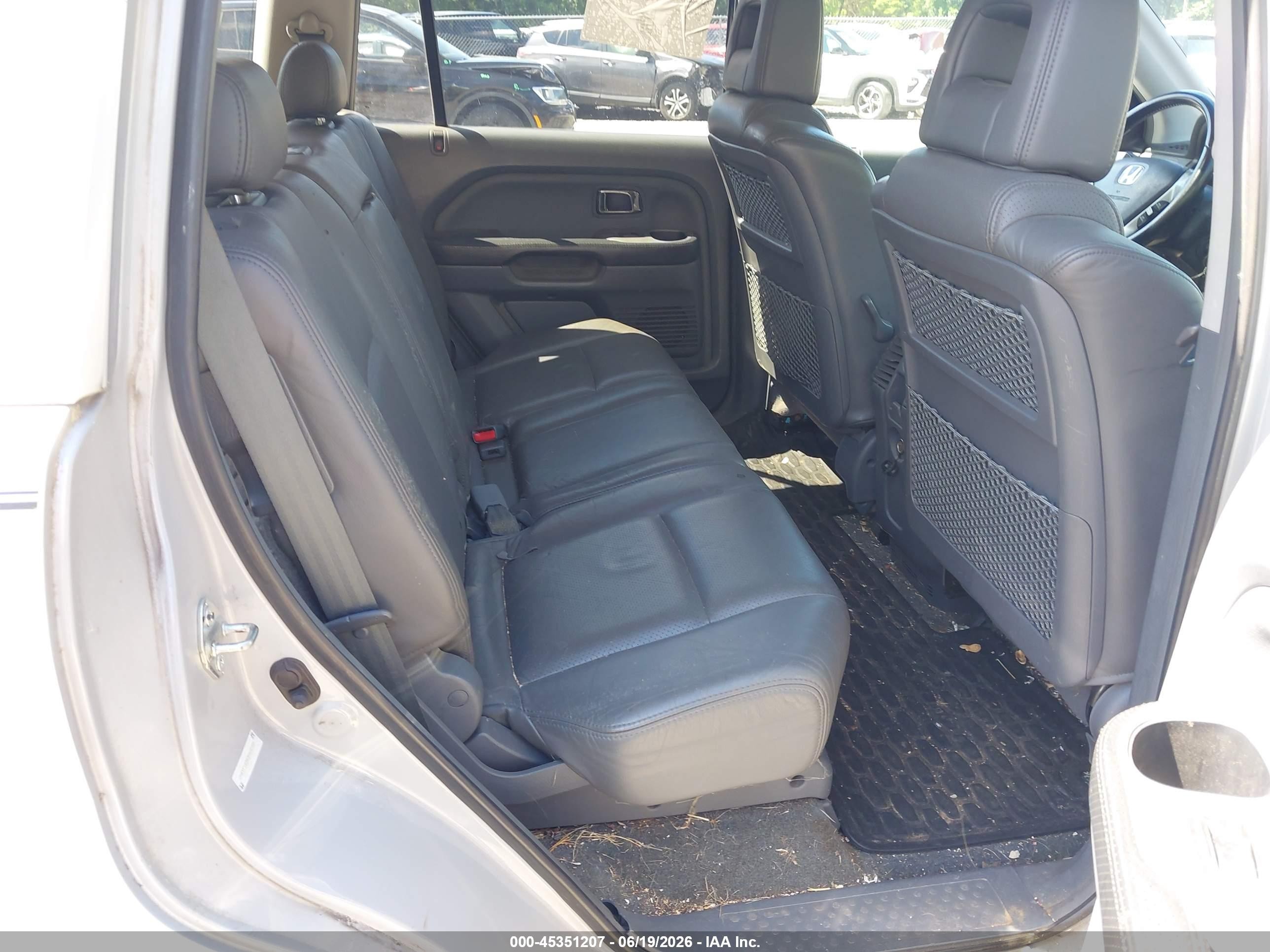2003 Honda Pilot Ex-l Silver vin: 2HKYF18583H602305