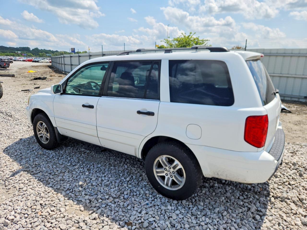 2003 Honda Pilot Exl White vin: 2HKYF18583H616589