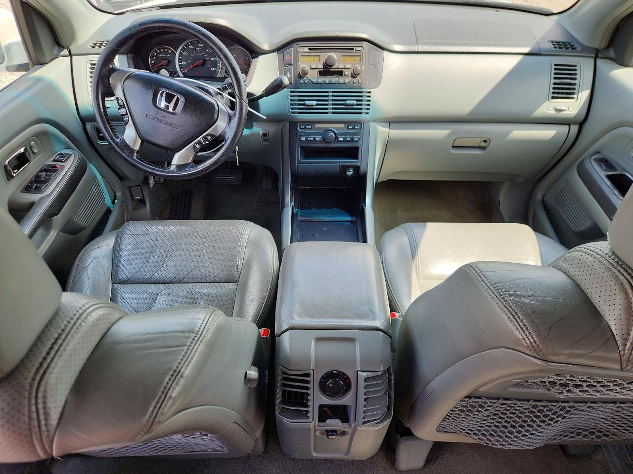2003 Honda Pilot Exl White vin: 2HKYF18583H616589