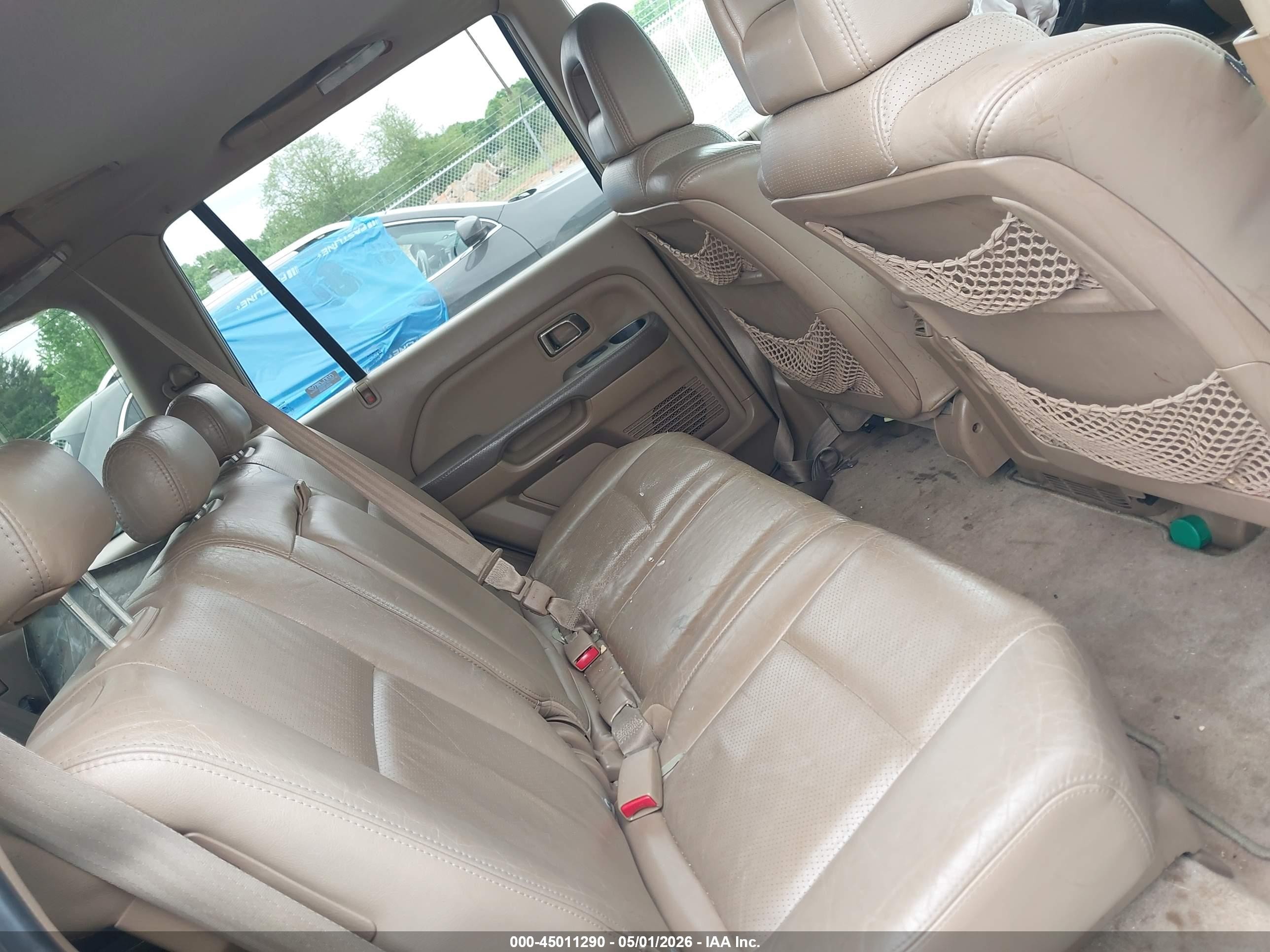 2005 Honda Pilot Ex-l Beige vin: 2HKYF18585H504362