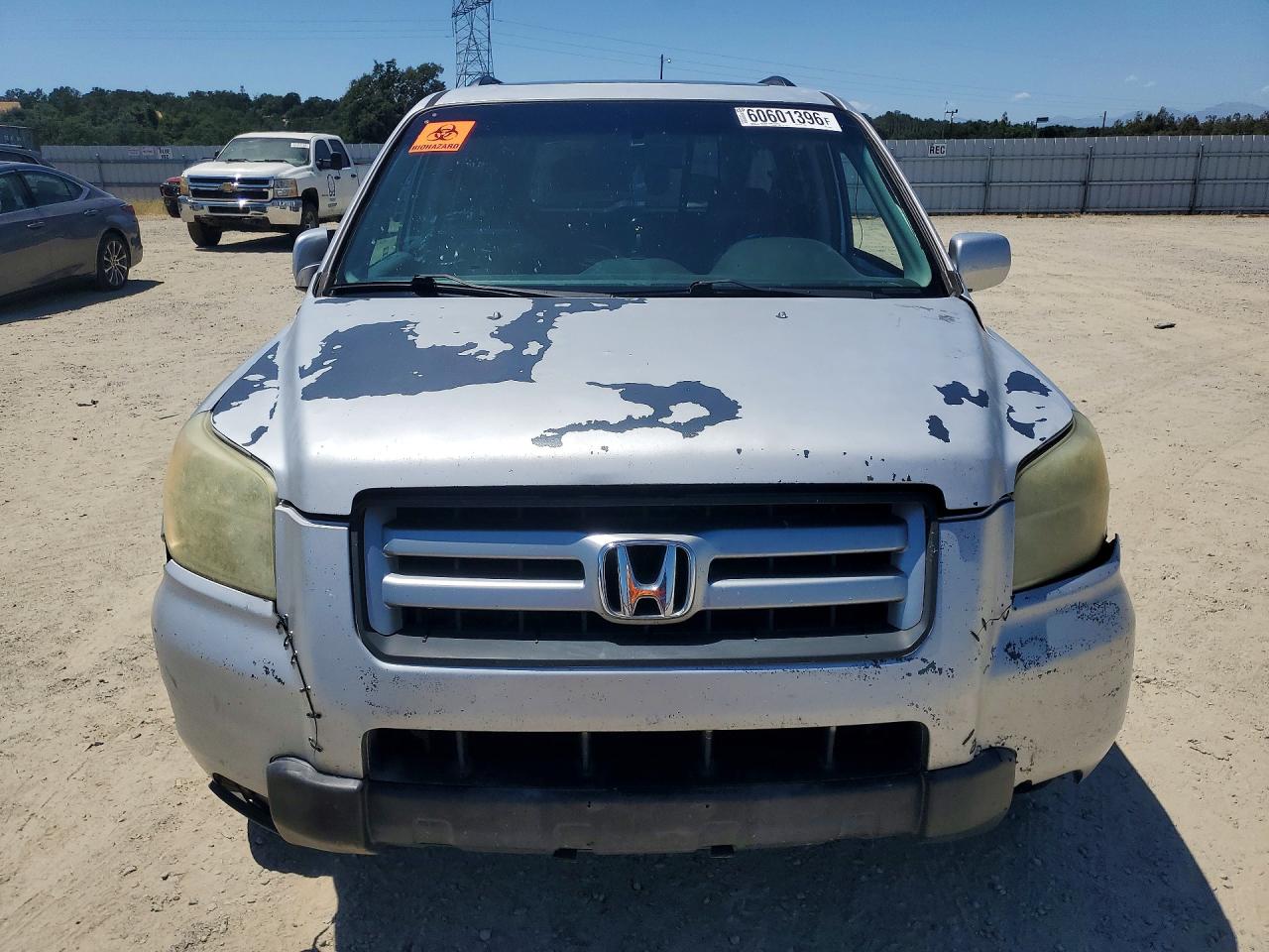 2006 Honda Pilot Ex Серебряный vin: 2HKYF18586H532650