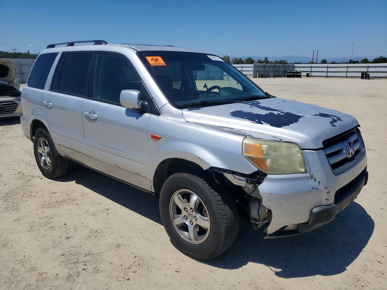 2006 Honda Pilot Ex Серебряный vin: 2HKYF18586H532650