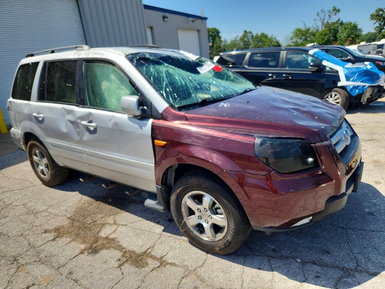 2006 Honda Pilot Ex Two Tone vin: 2HKYF18586H560092
