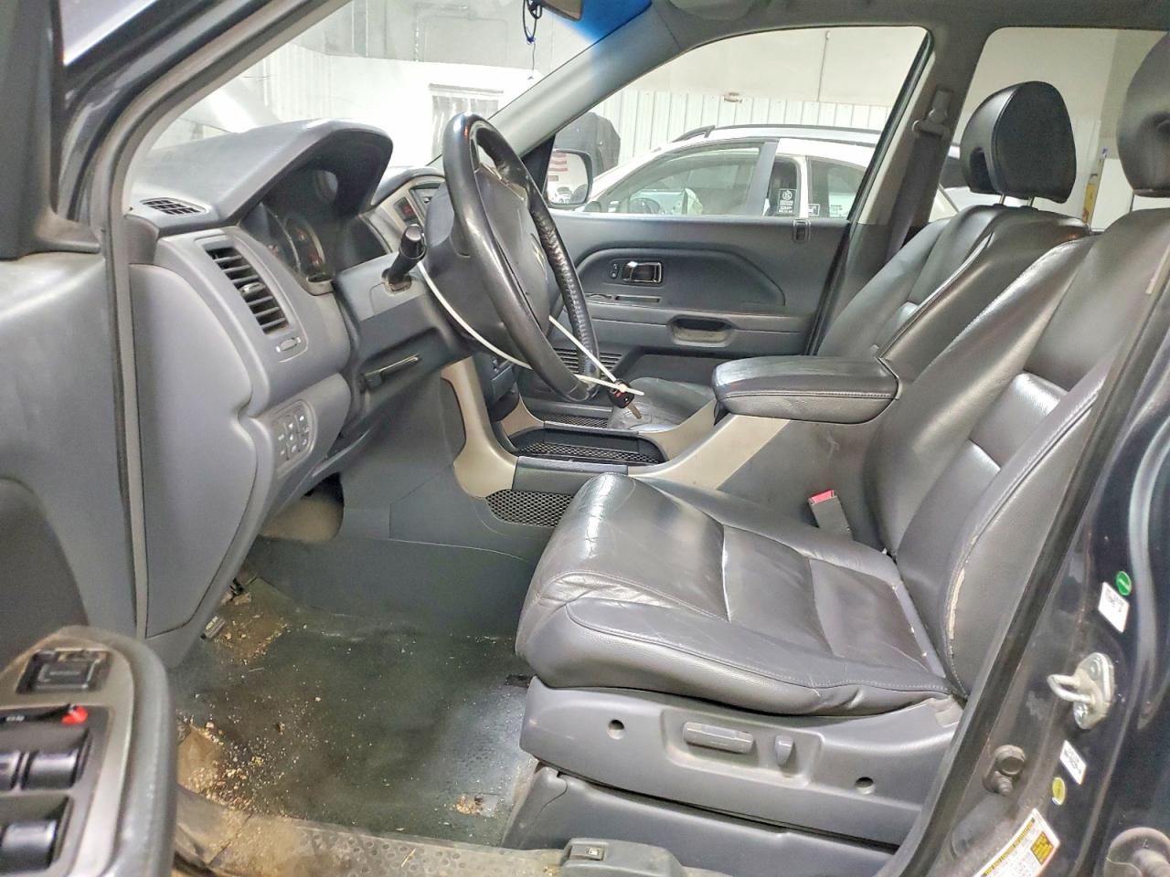 2006 Honda Pilot Ex Gray vin: 2HKYF18586H561209