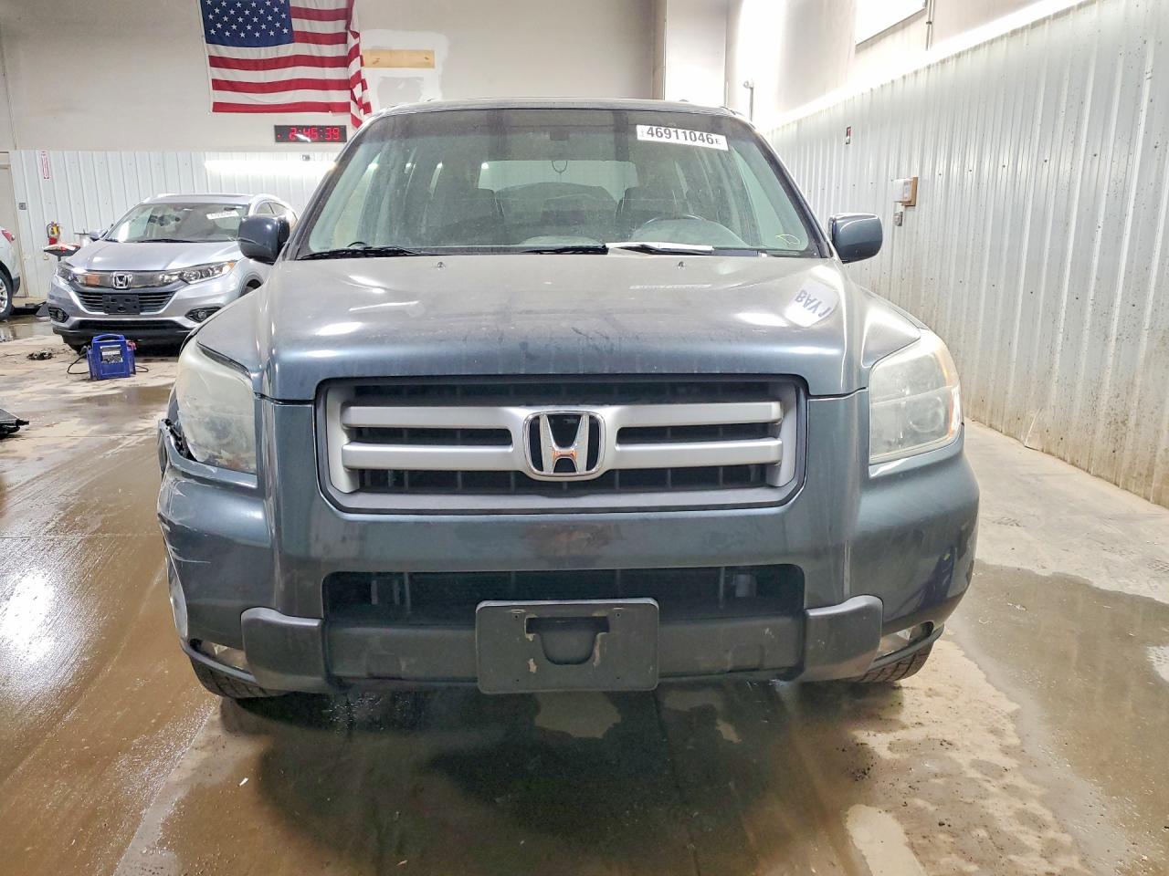 2006 Honda Pilot Ex Gray vin: 2HKYF18586H561209