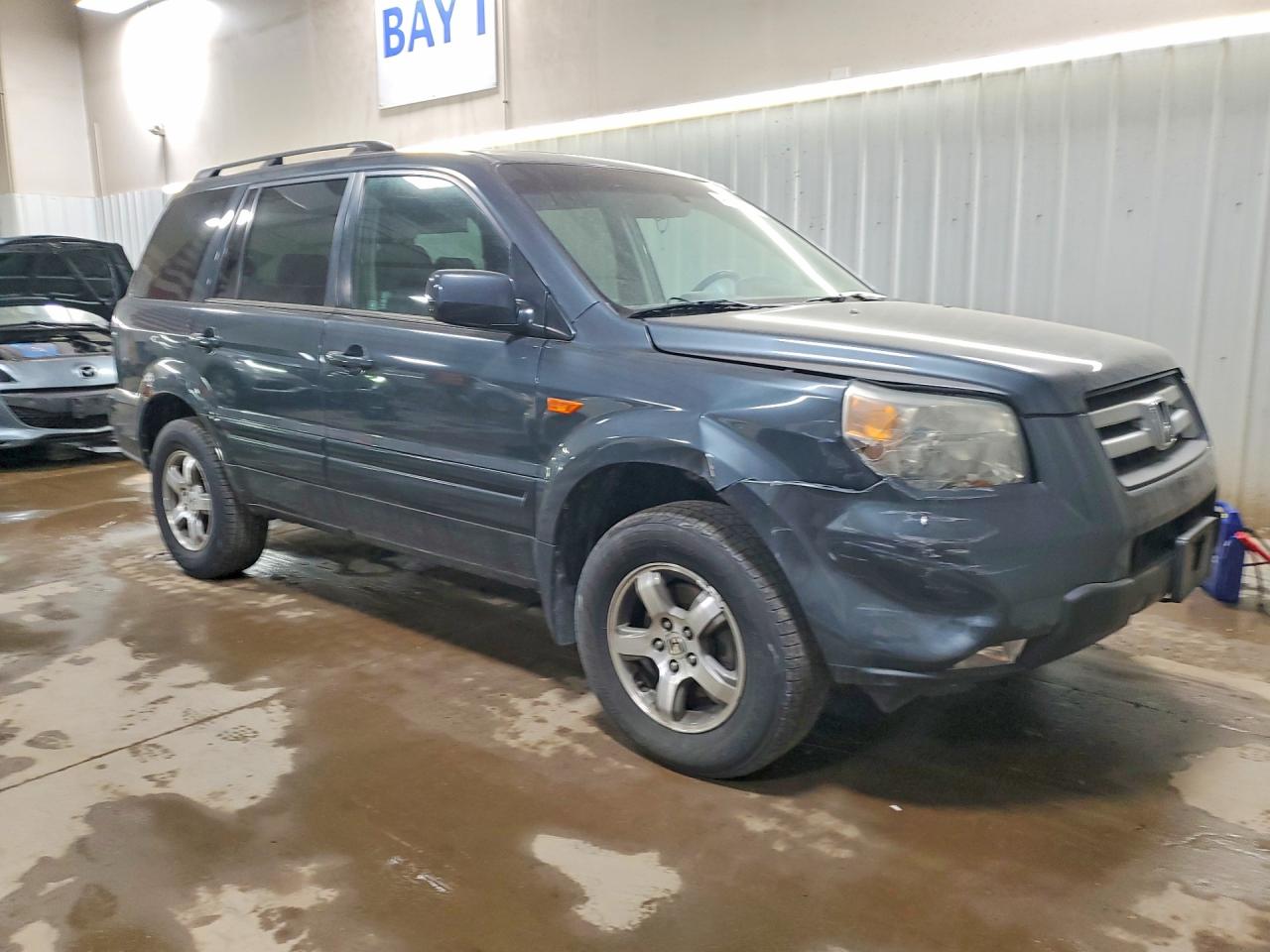 2006 Honda Pilot Ex Gray vin: 2HKYF18586H561209