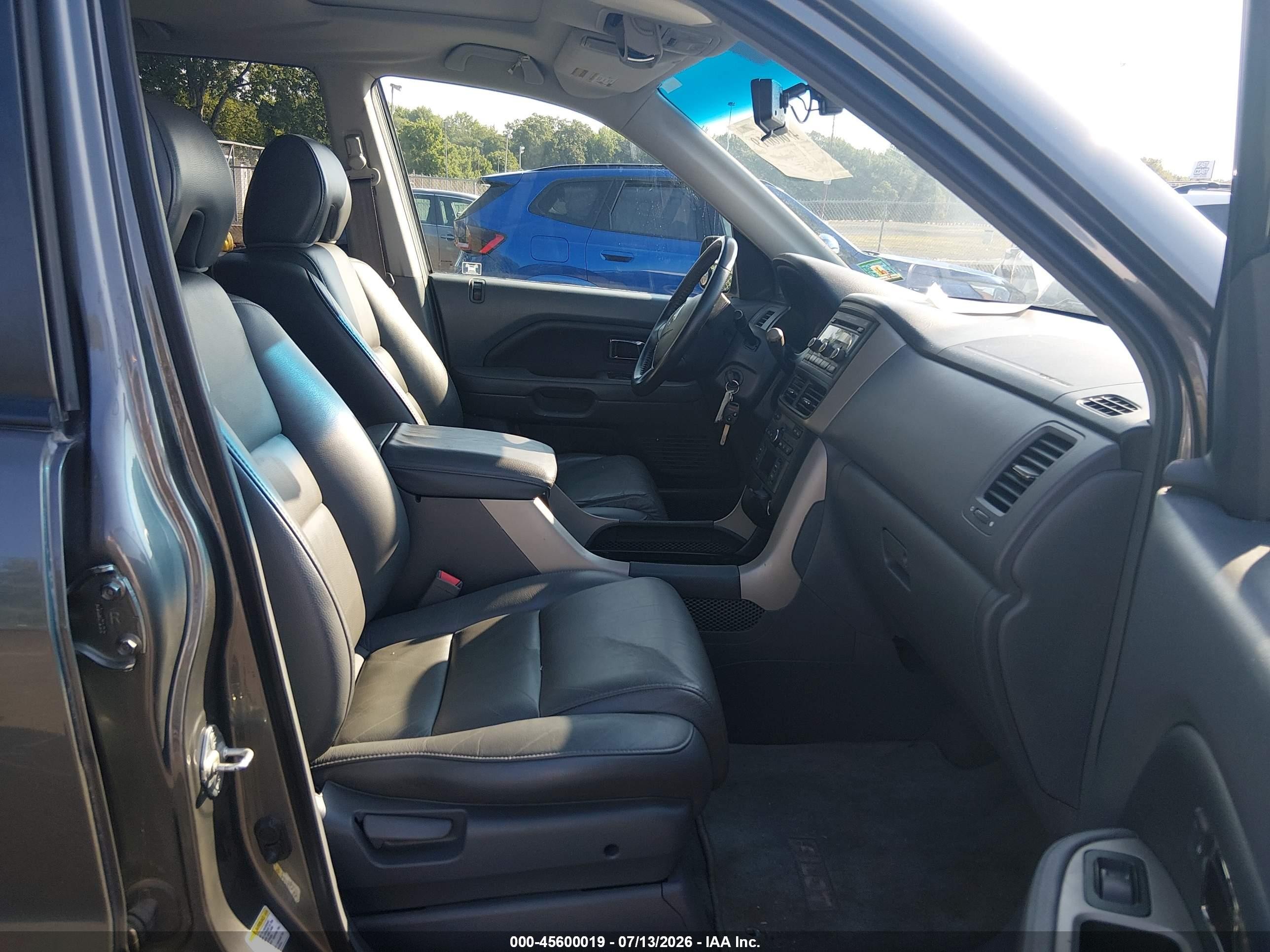 2007 Honda Pilot Ex-l Gray vin: 2HKYF18587H527322