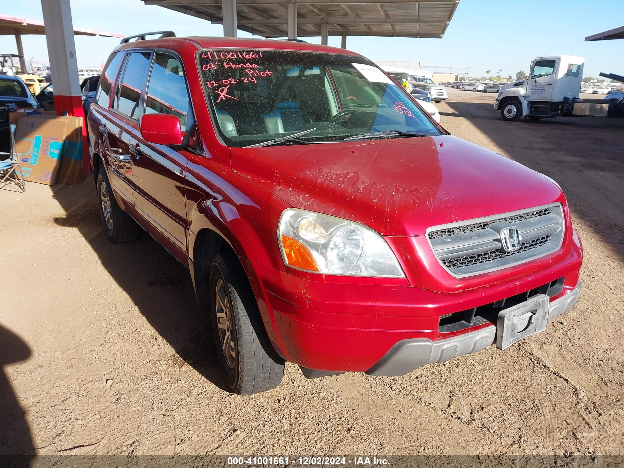 2HKYF18593H554345 — 2003 HONDA PILOT History & VIN | AutoHelperBot