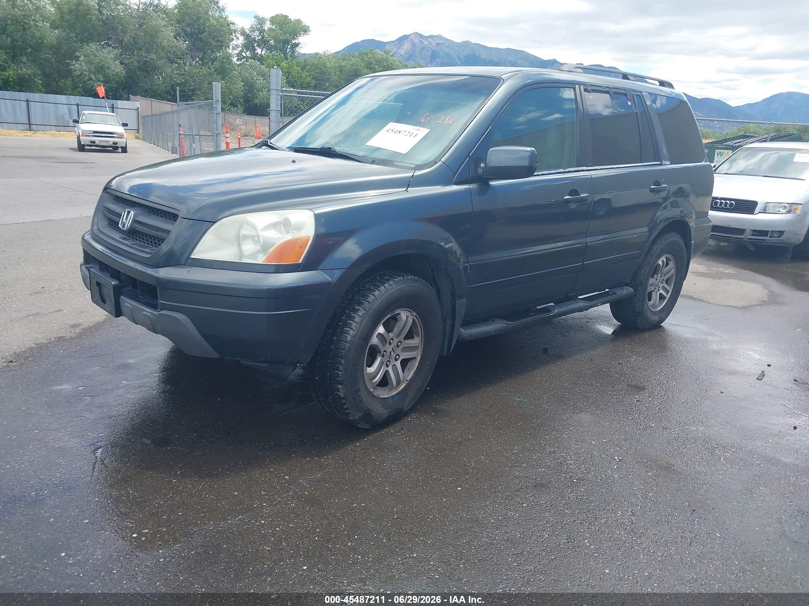 2003 Honda Pilot Ex-l Green vin: 2HKYF18593H558444