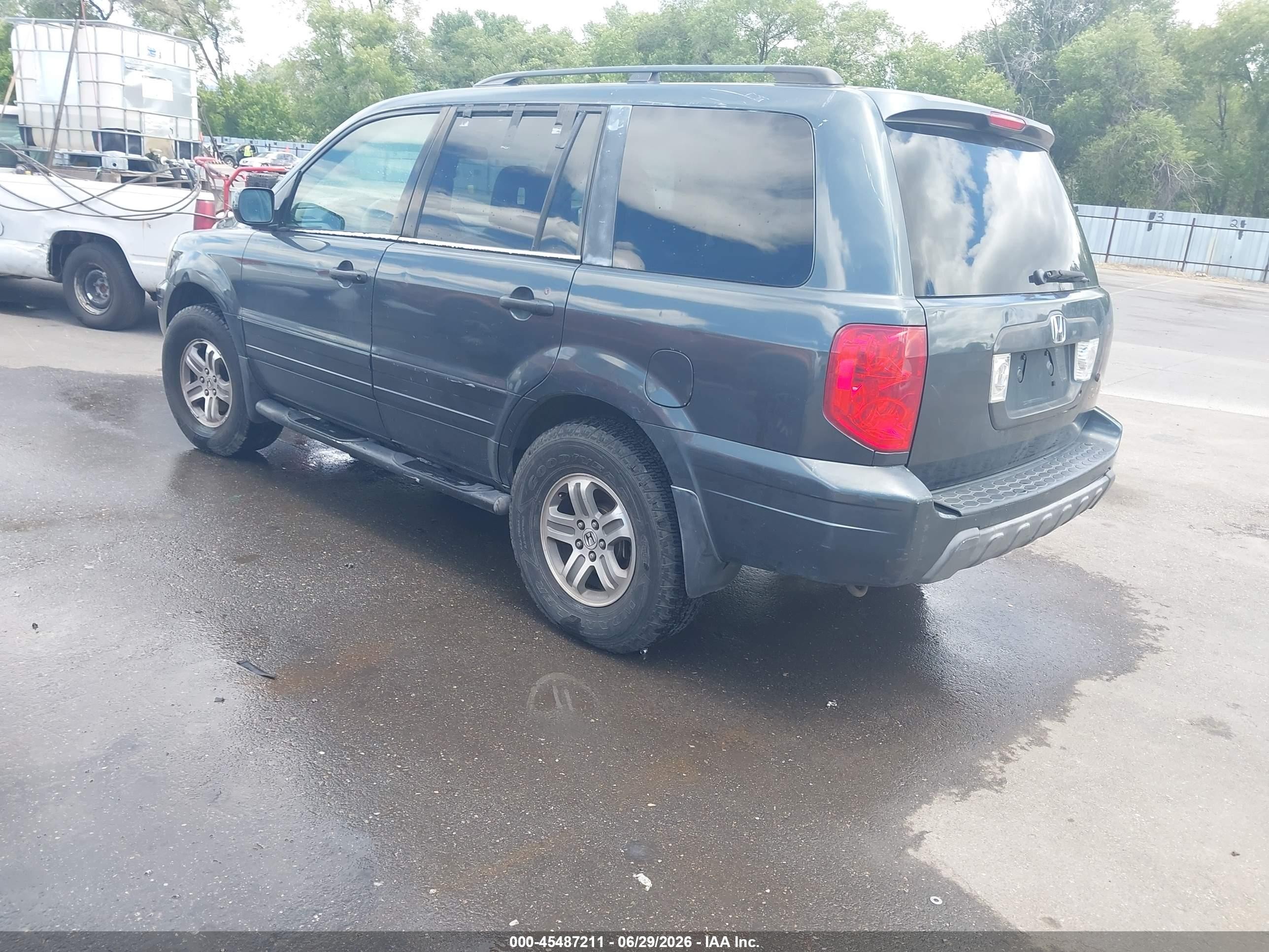 2003 Honda Pilot Ex-l Green vin: 2HKYF18593H558444